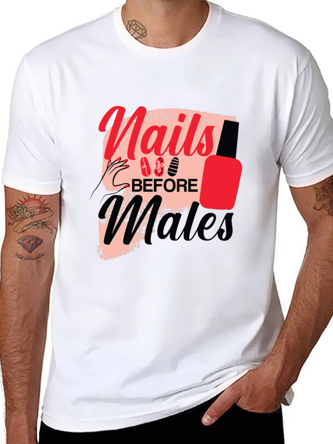 Nails Before Males Graphic Tee - Unisex