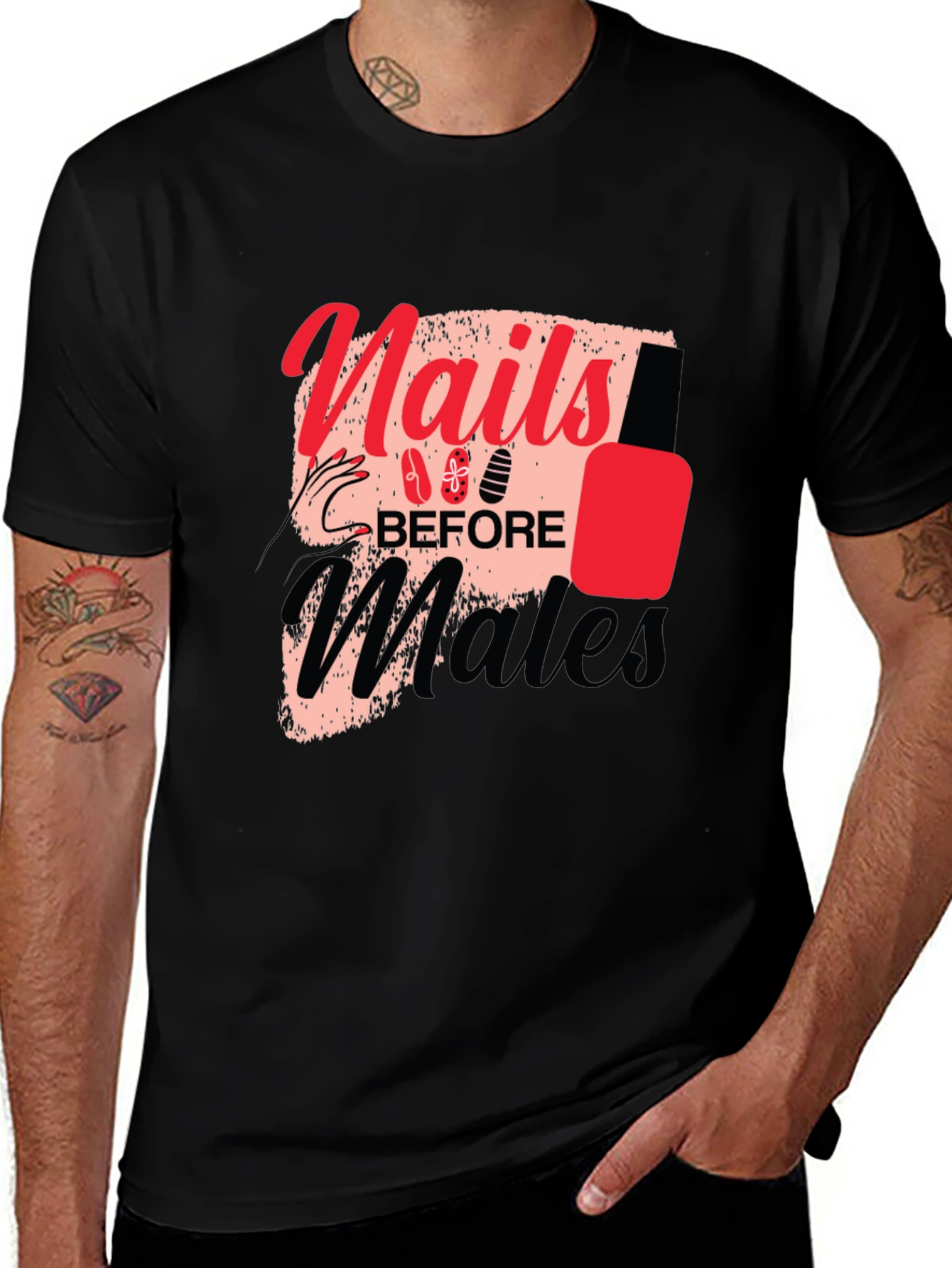 Nails Before Males Graphic Tee - Unisex