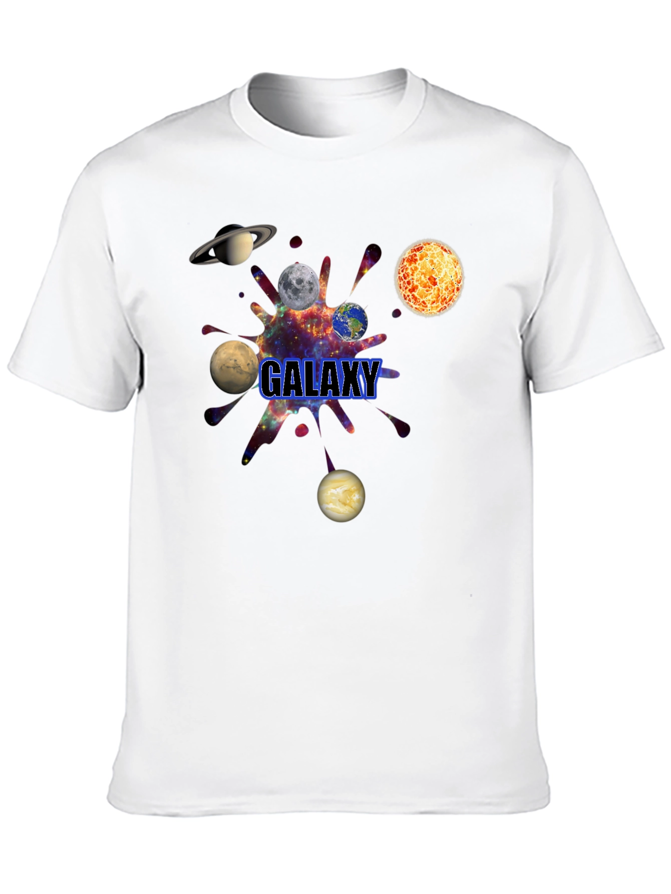 Galaxy Graphic Black T-Shirt