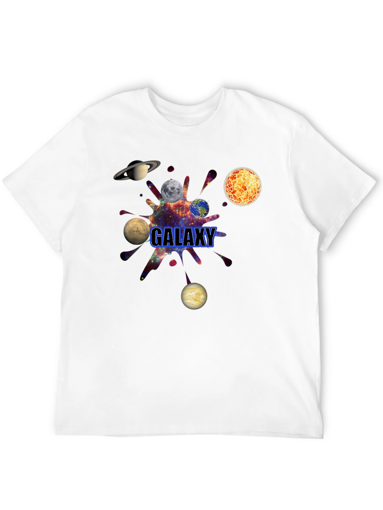 Galaxy Graphic Black T-Shirt