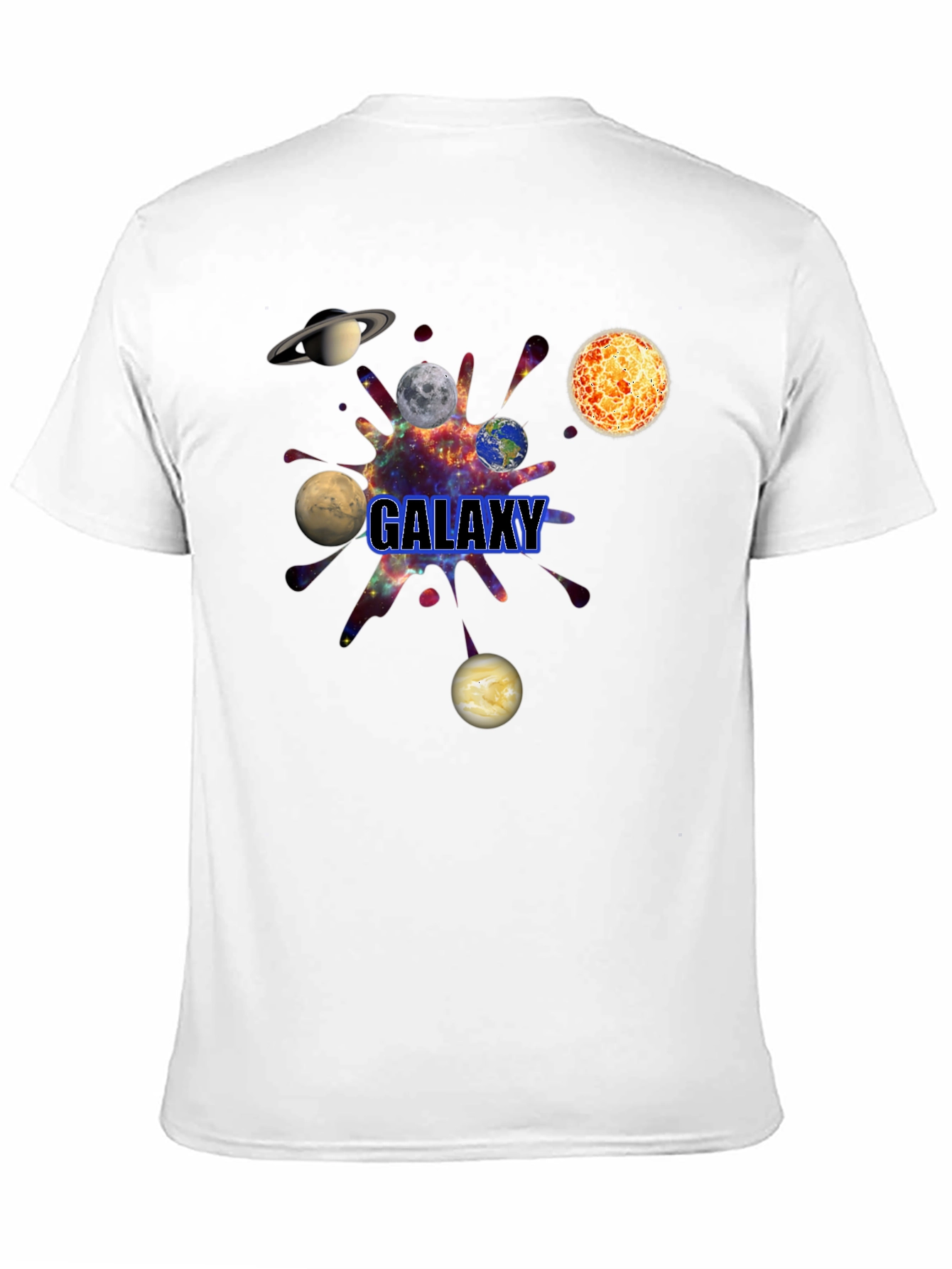 Galaxy Graphic Black T-Shirt