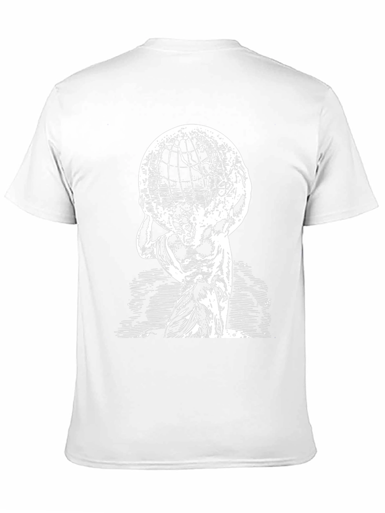 Atlas Globe T-Shirt - Black Cotton Graphic Tee