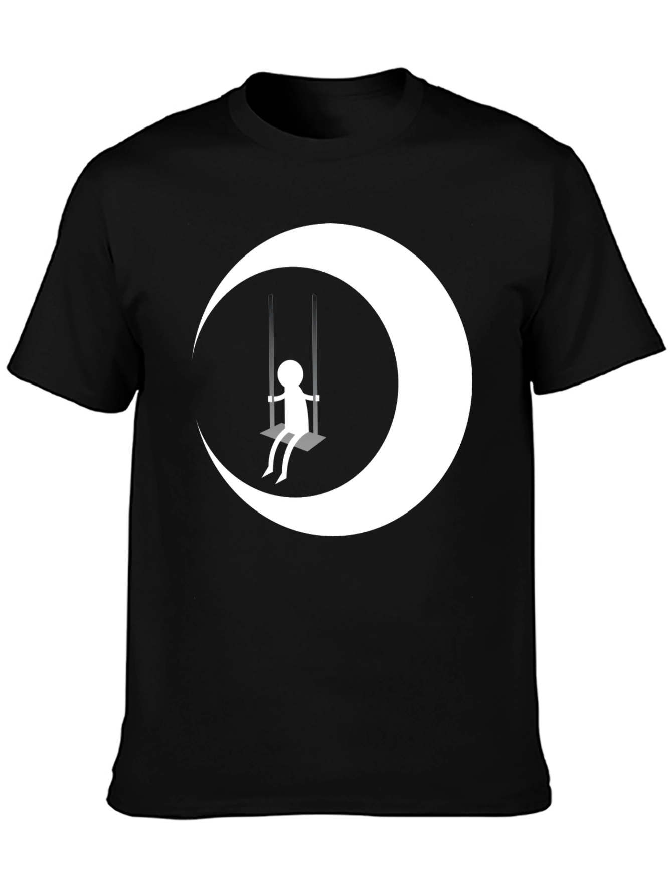 Moon Swing Graphic T-Shirt - Black