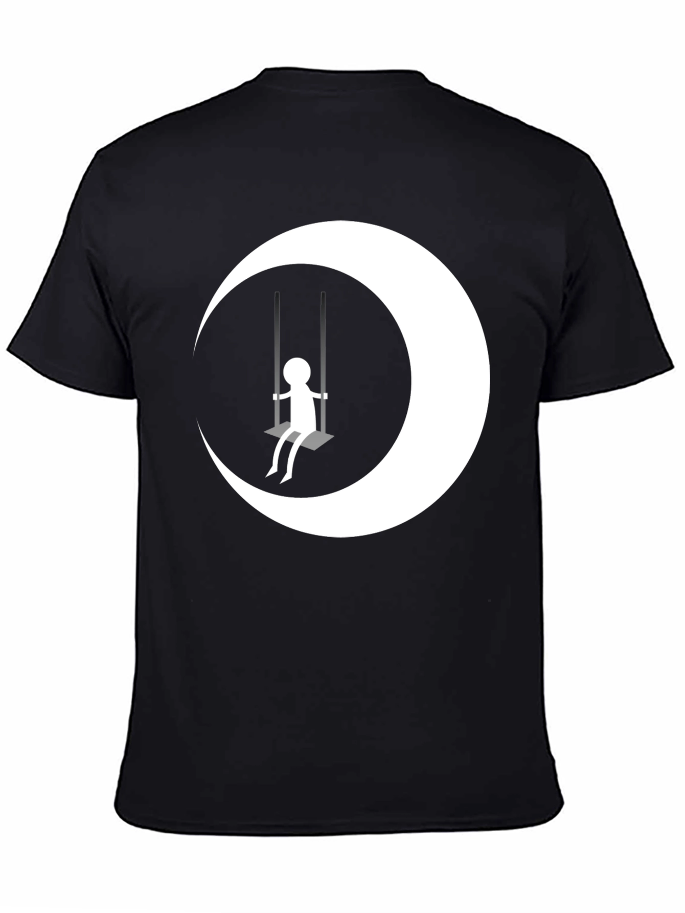 Moon Swing Graphic T-Shirt - Black