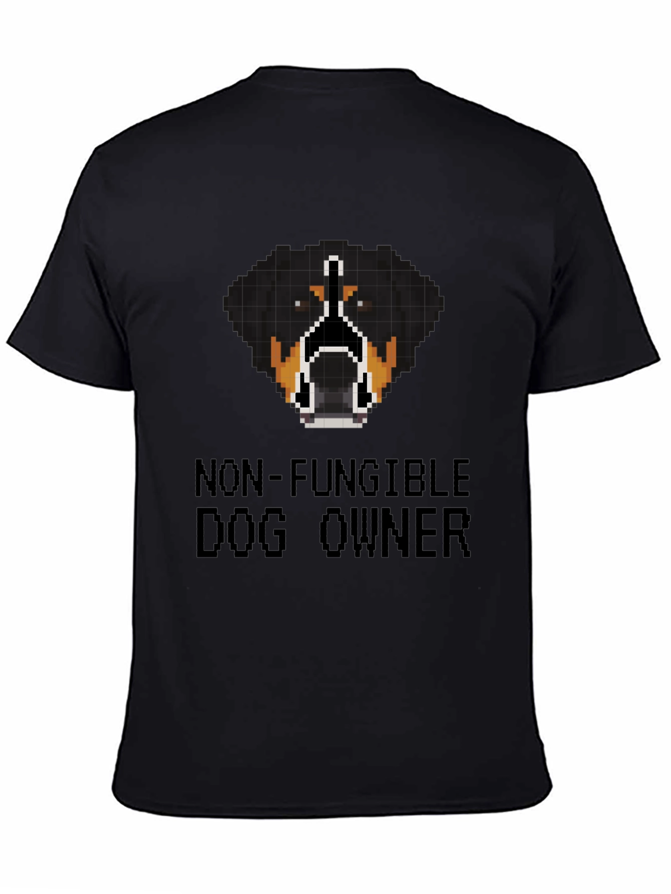 Non-Fungible Dog Owner Pixelated T-Shirt