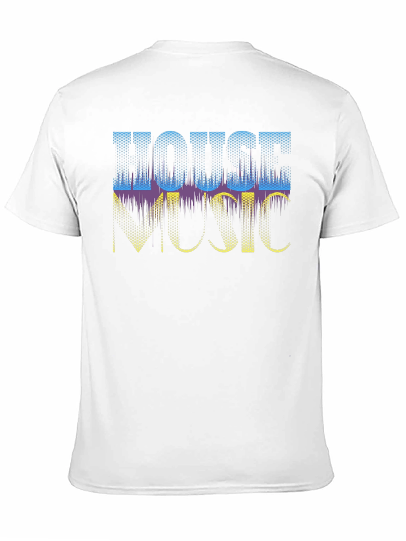 House Music Graphic Tee - Black Casual Shirt