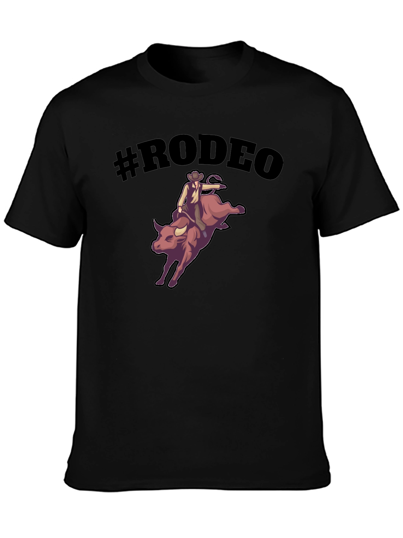 Rodeo Bull Riding Graphic T-Shirt