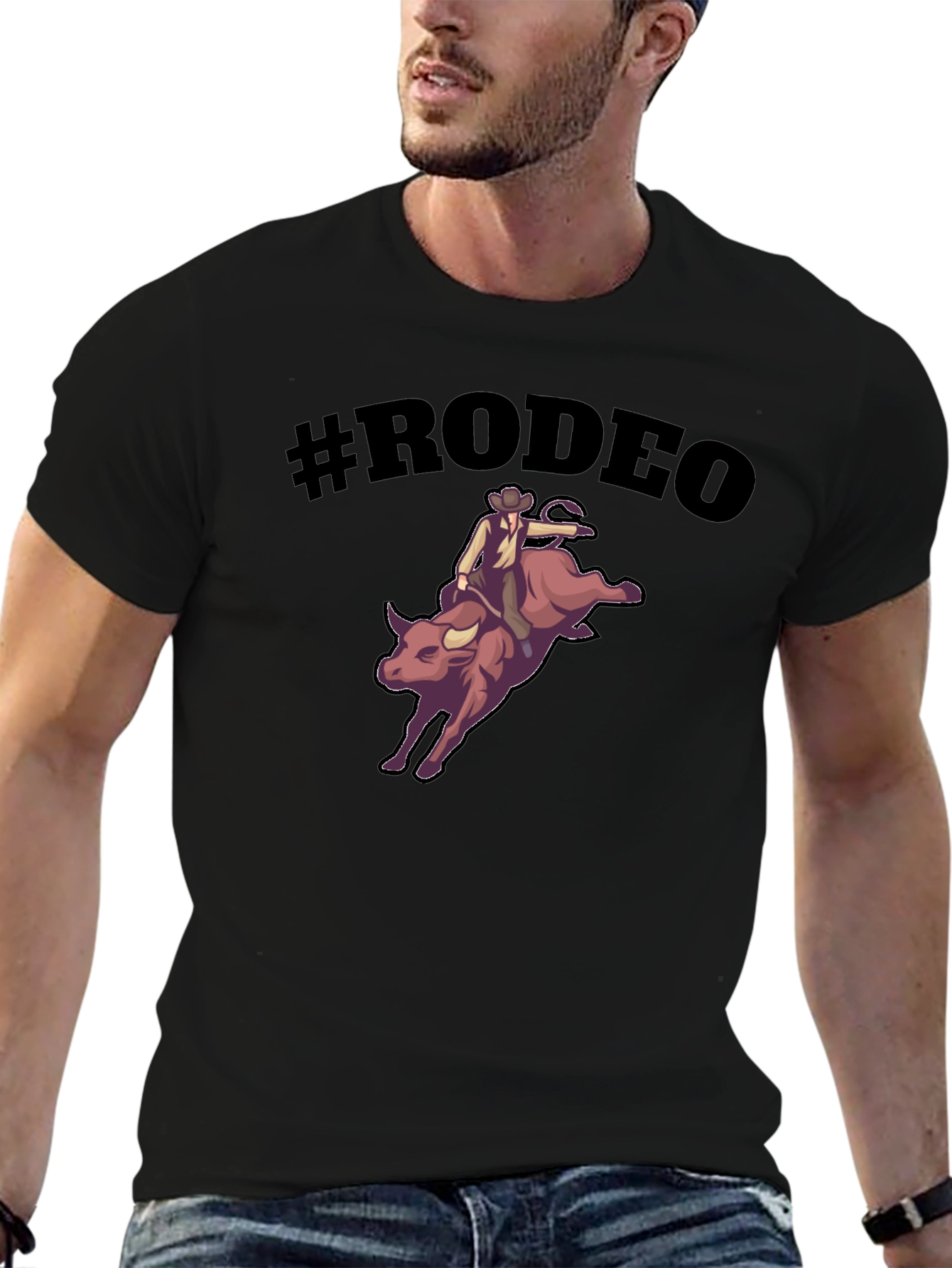Rodeo Bull Riding Graphic T-Shirt