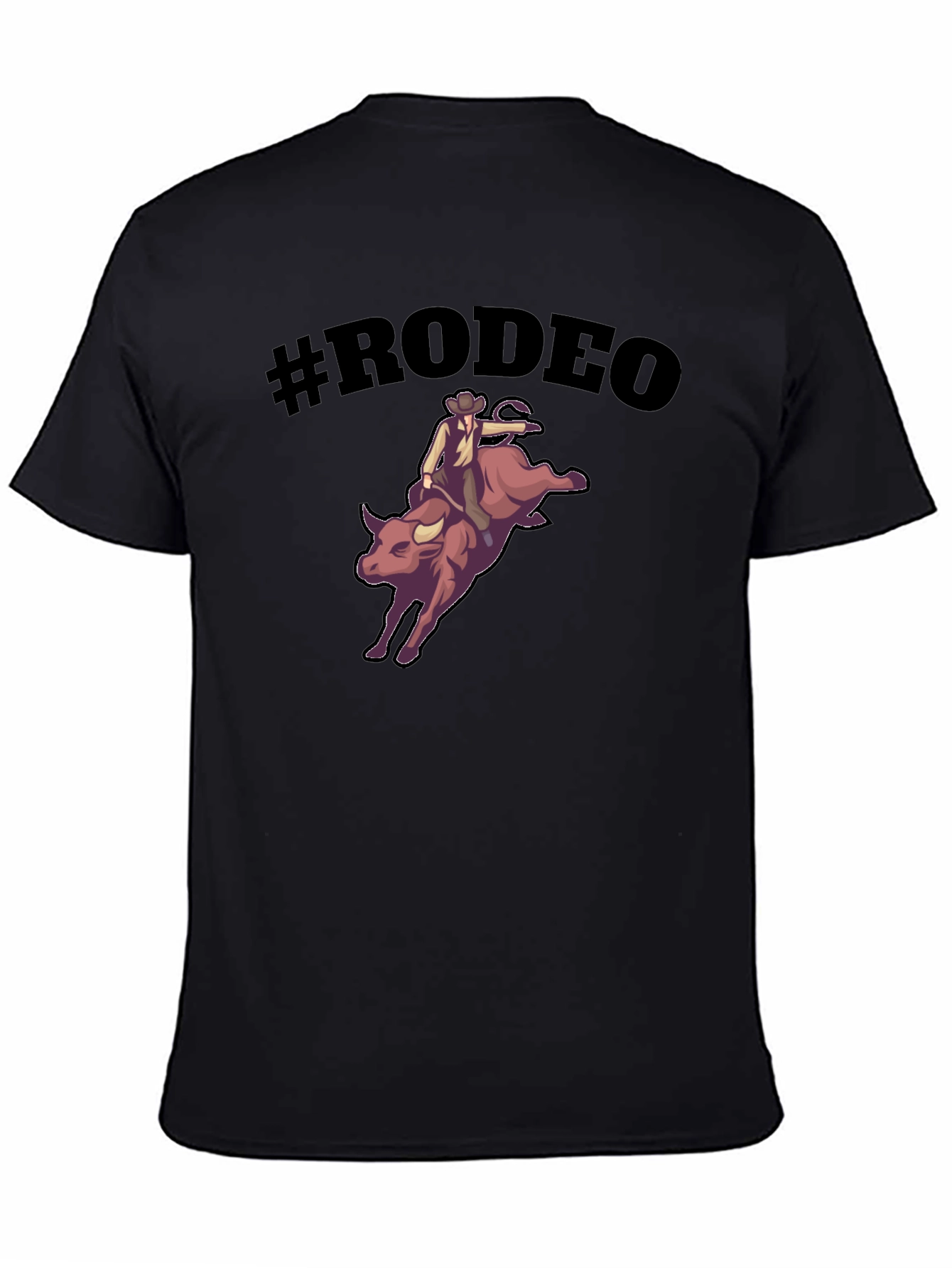 Rodeo Bull Riding Graphic T-Shirt