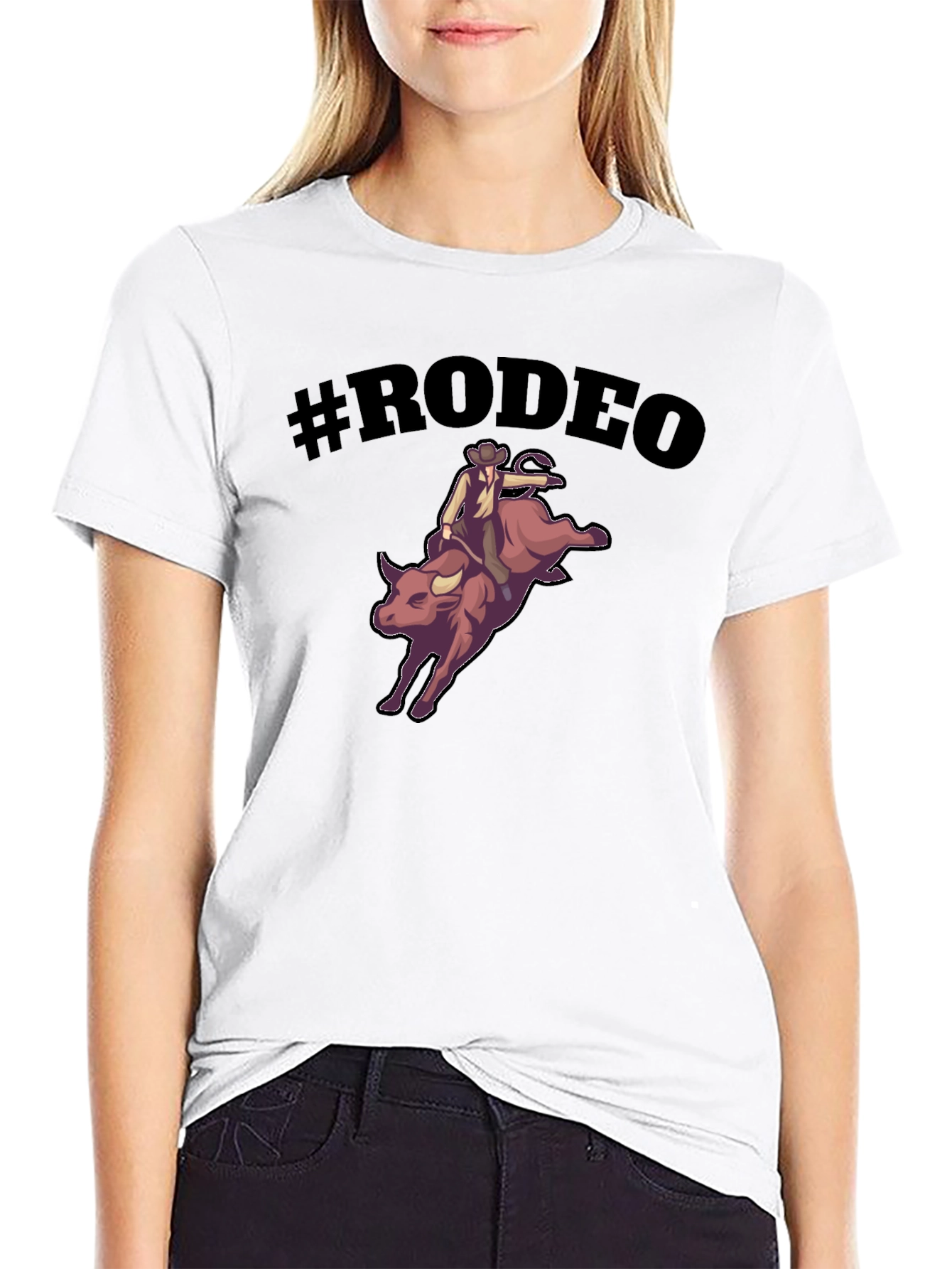 Rodeo Bull Riding Graphic T-Shirt