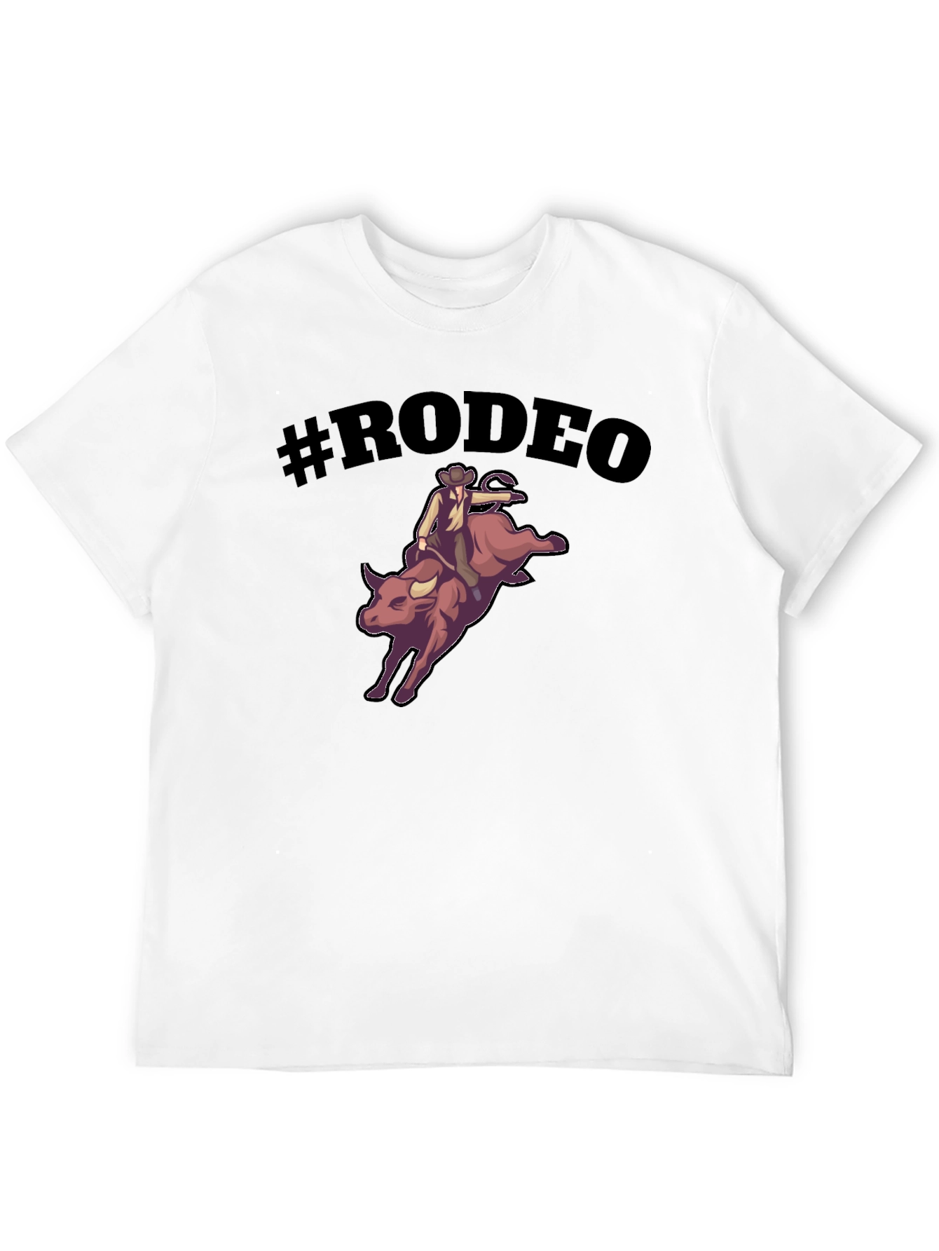Rodeo Bull Riding Graphic T-Shirt