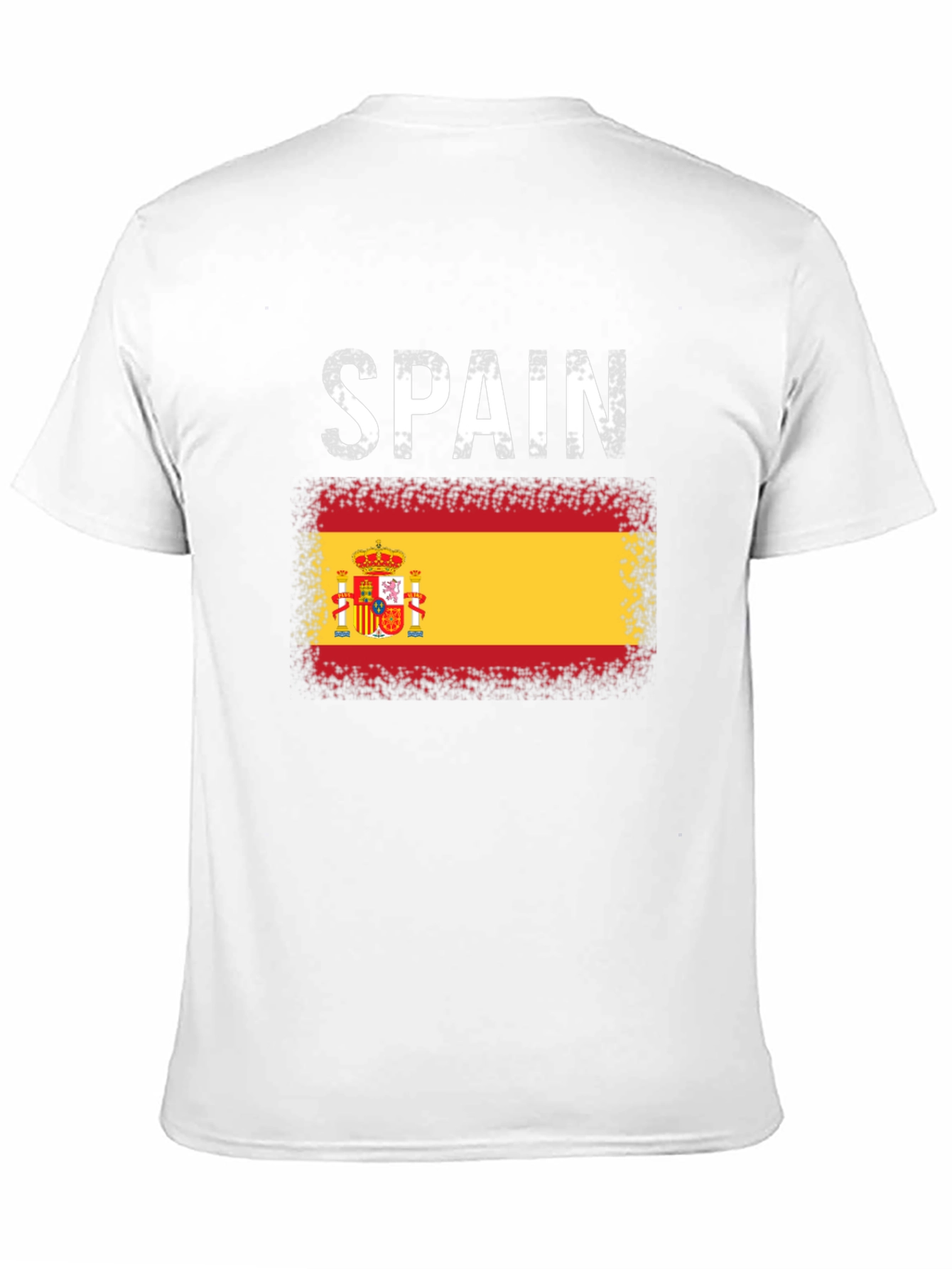 Spain Flag T-Shirt - Distressed Style