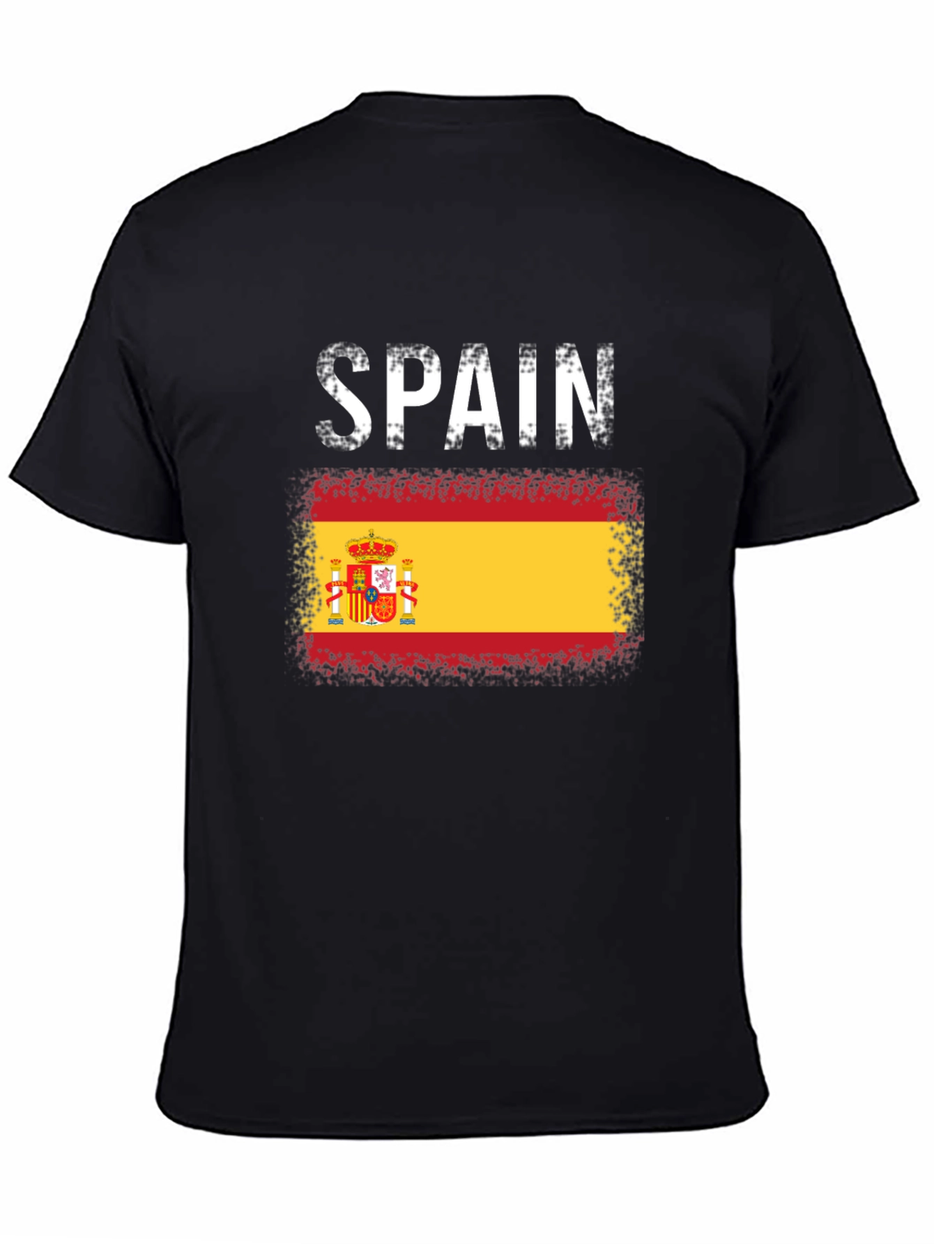 Spain Flag T-Shirt - Distressed Style
