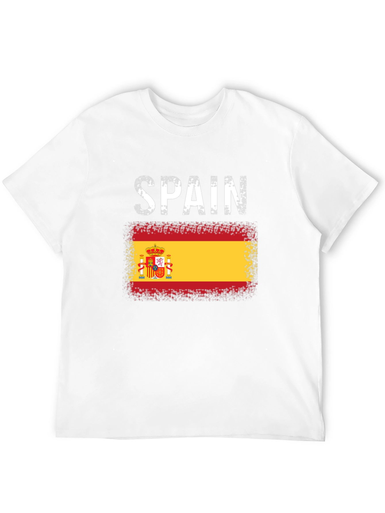 Spain Flag T-Shirt - Distressed Style