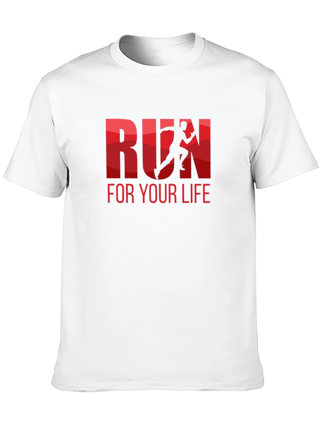 Run For Your Life Graphic Tee - Black