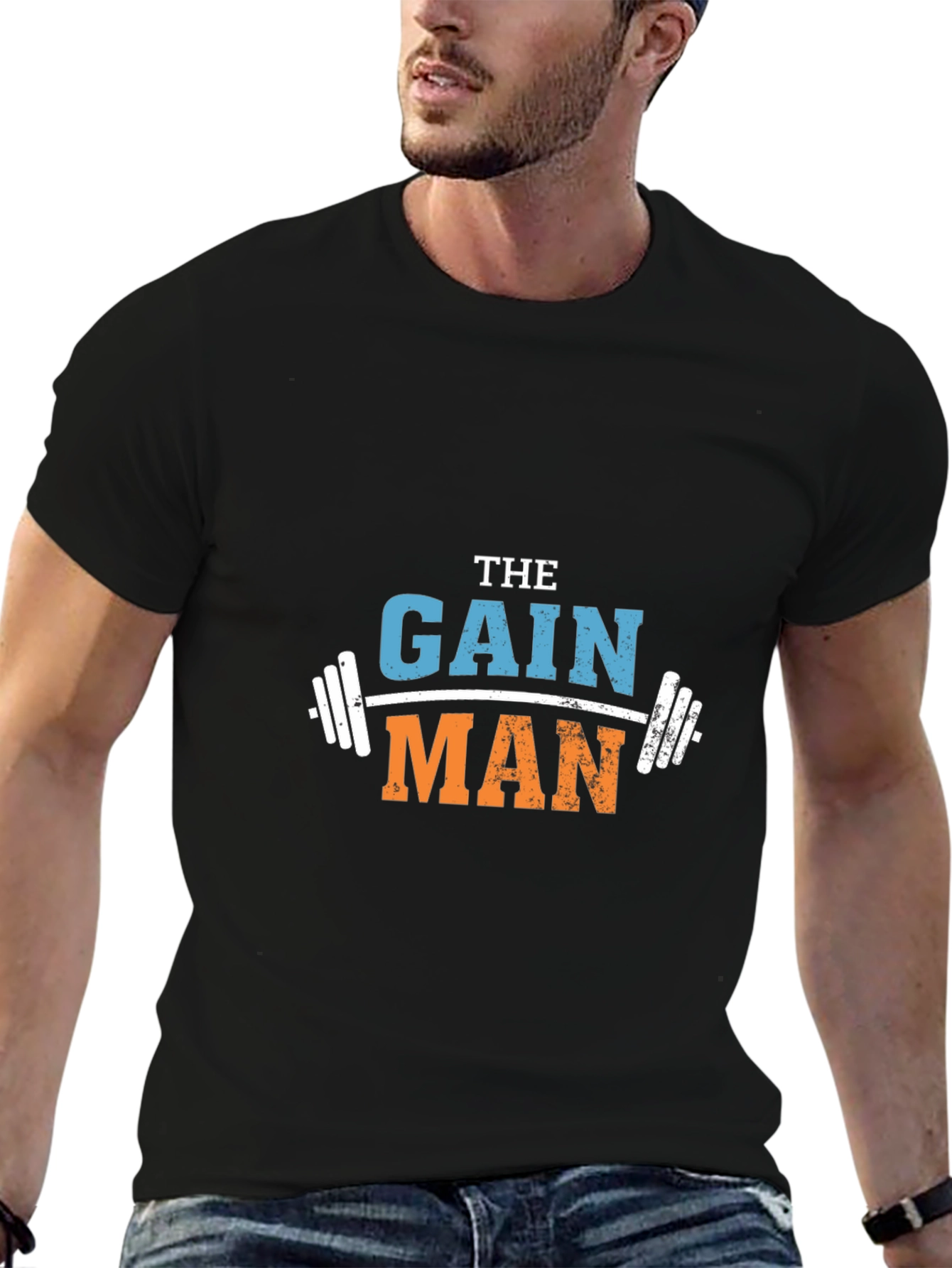 The Gain Man T-Shirt - Gym Workout Apparel
