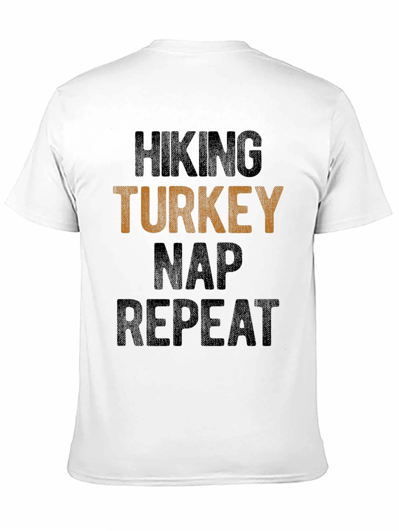 Hiking Turkey Nap Repeat Funny T-Shirt