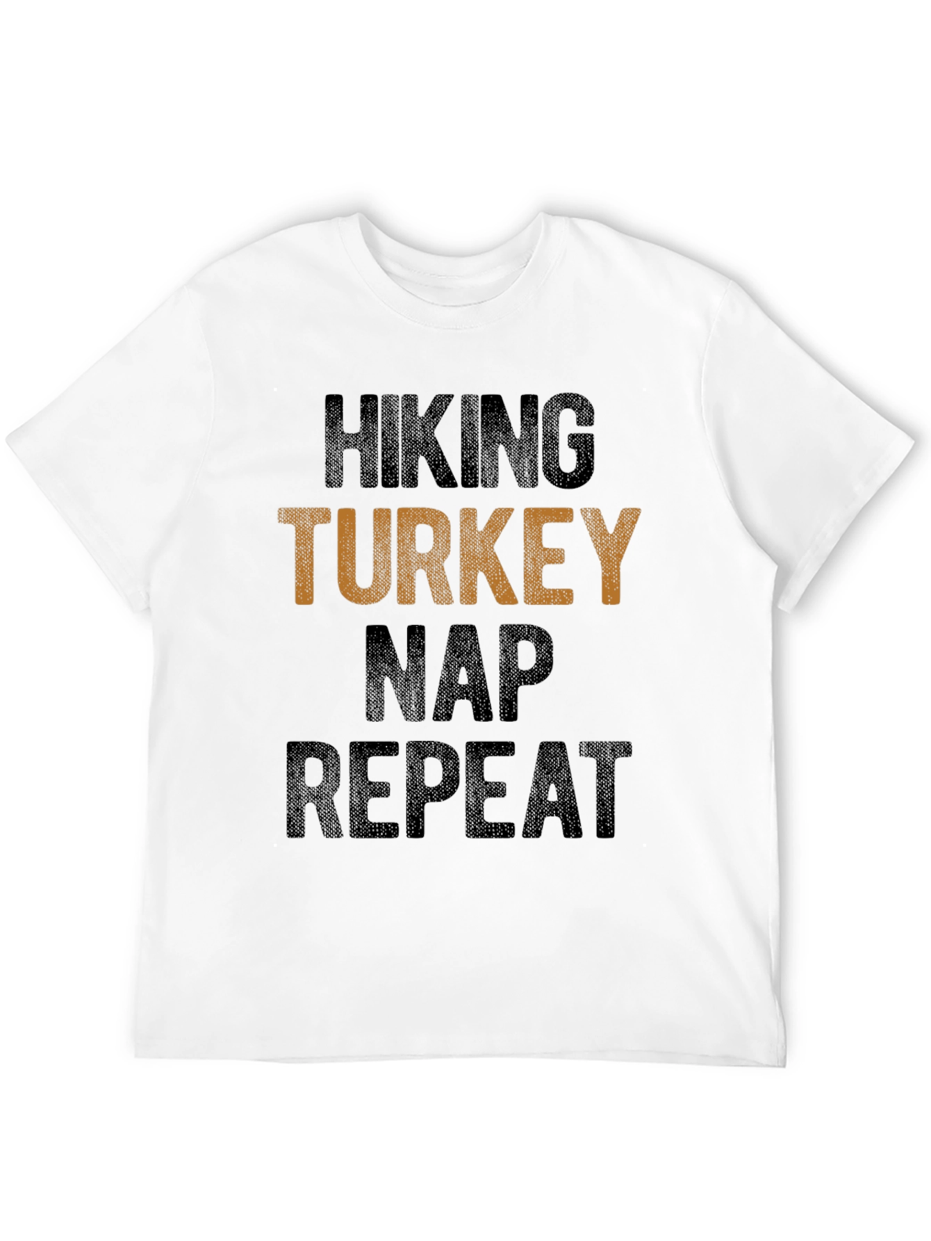 Hiking Turkey Nap Repeat Funny T-Shirt
