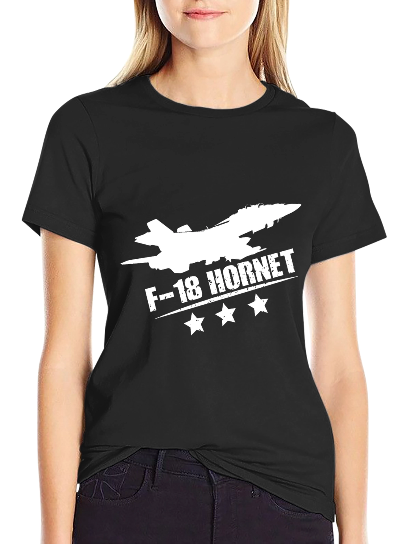 F-18 Hornet Graphic T-Shirt - Aviation Style