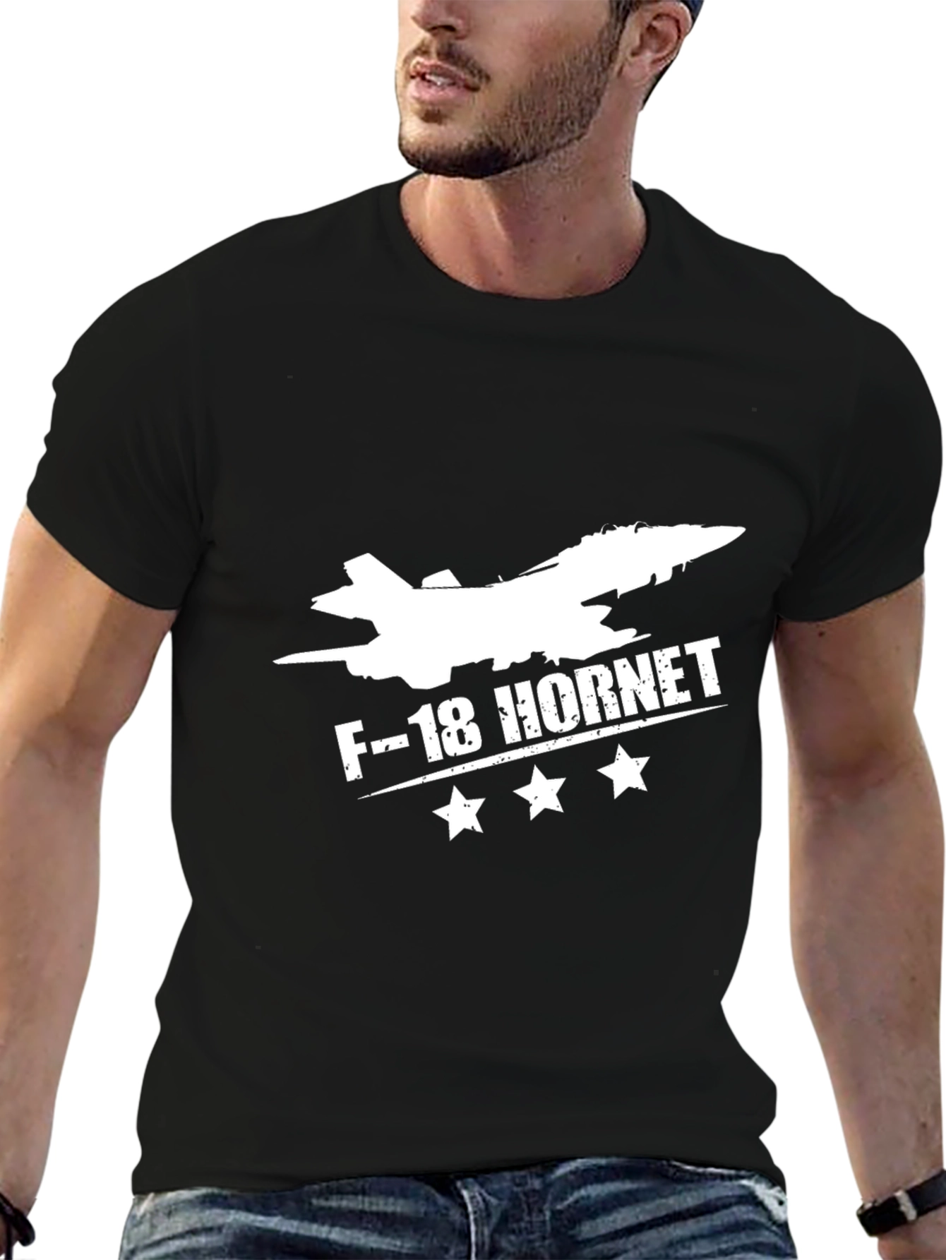 F-18 Hornet Graphic T-Shirt - Aviation Style