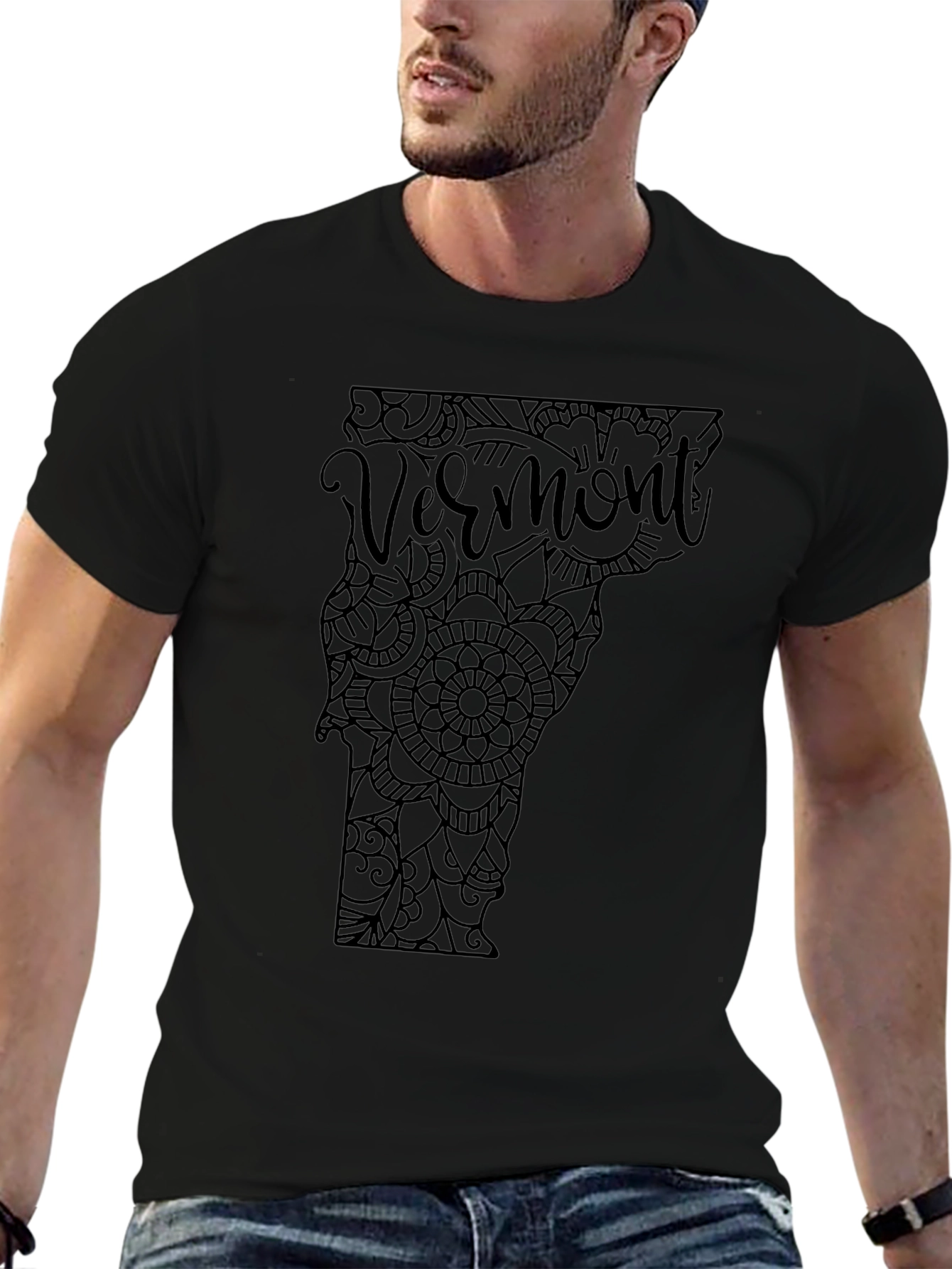 Vermont State Mandala T-Shirt