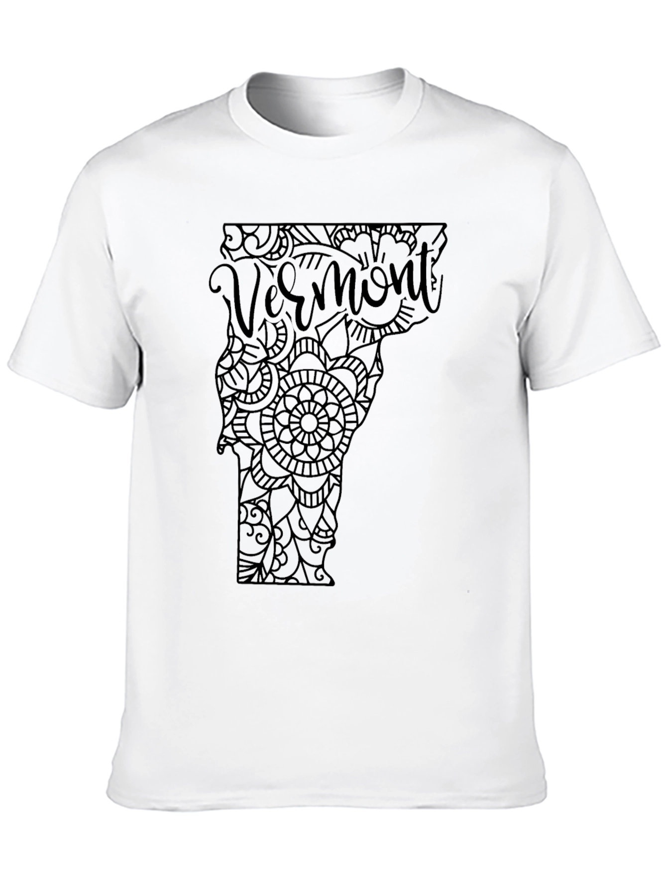Vermont State Mandala T-Shirt