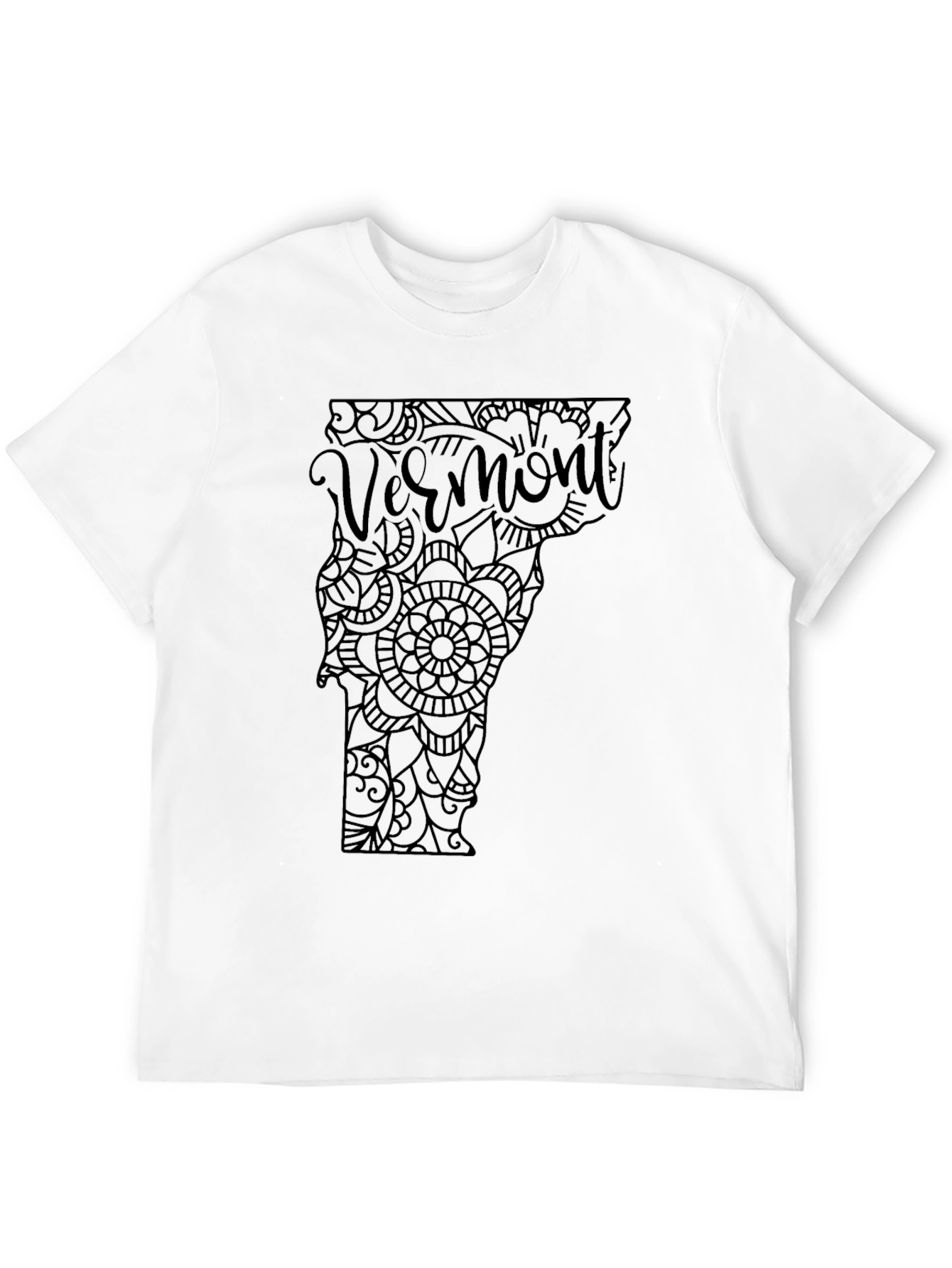 Vermont State Mandala T-Shirt