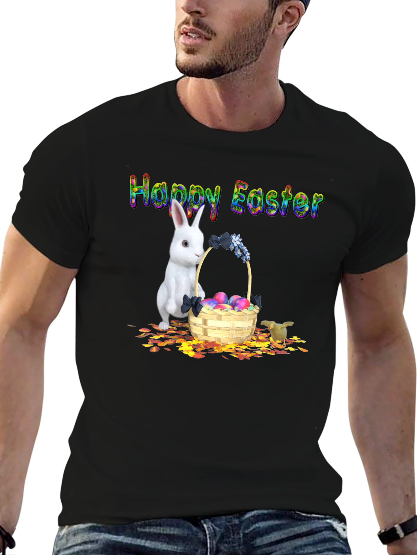 Happy Easter Bunny Basket T-Shirt