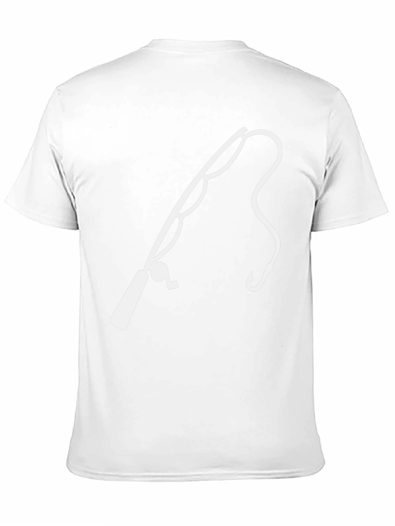 Fishing Pole Graphic Tee - Black