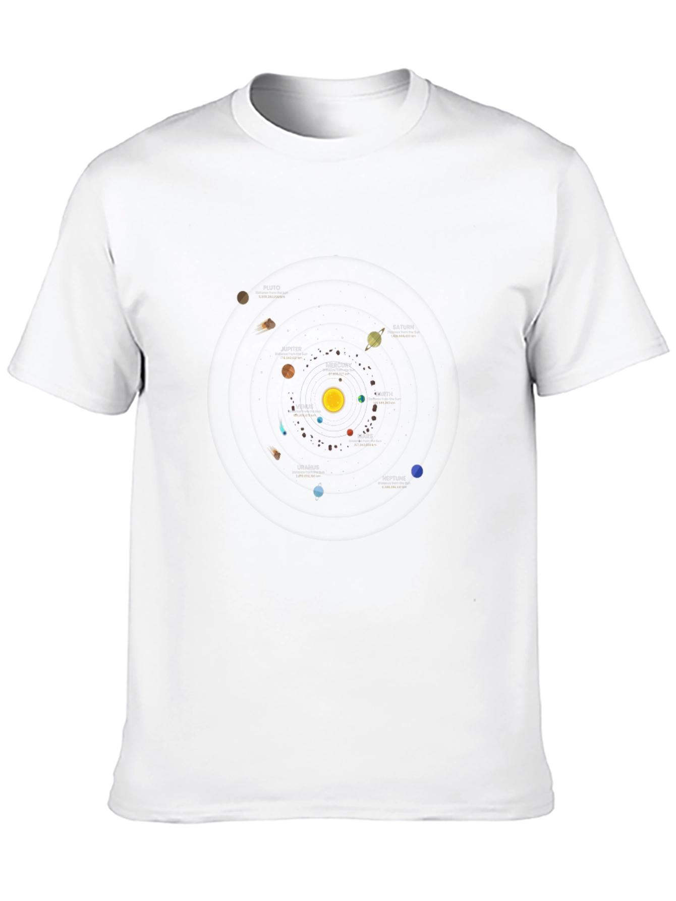 Solar System Planets Graphic T-Shirt
