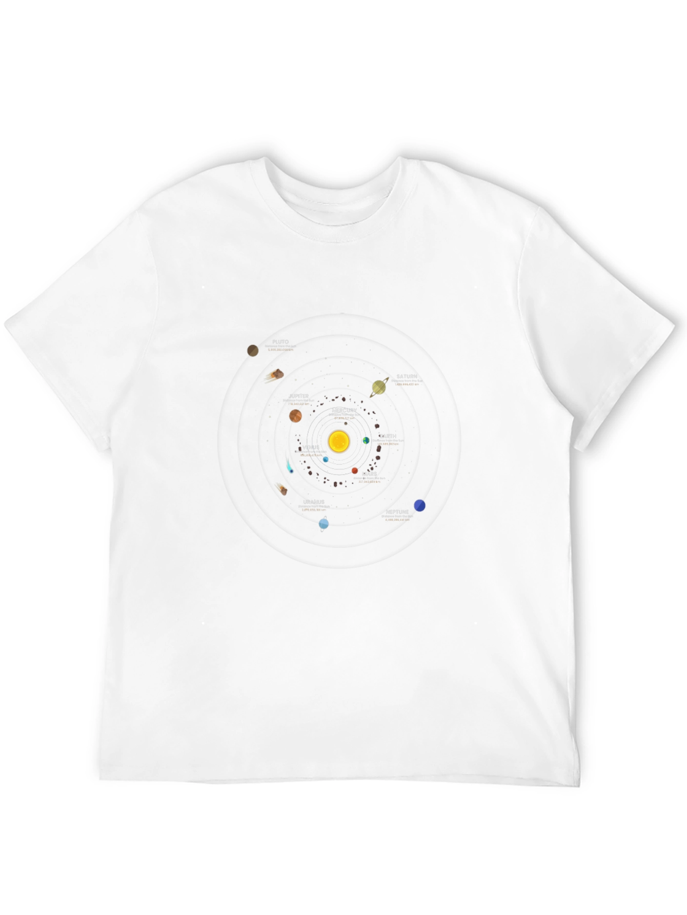 Solar System Planets Graphic T-Shirt