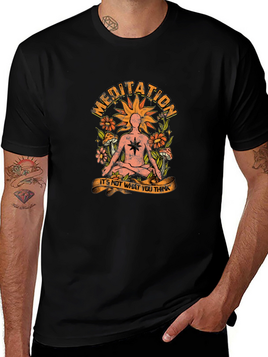 Meditation Graphic T-Shirt - Relax and Reflect