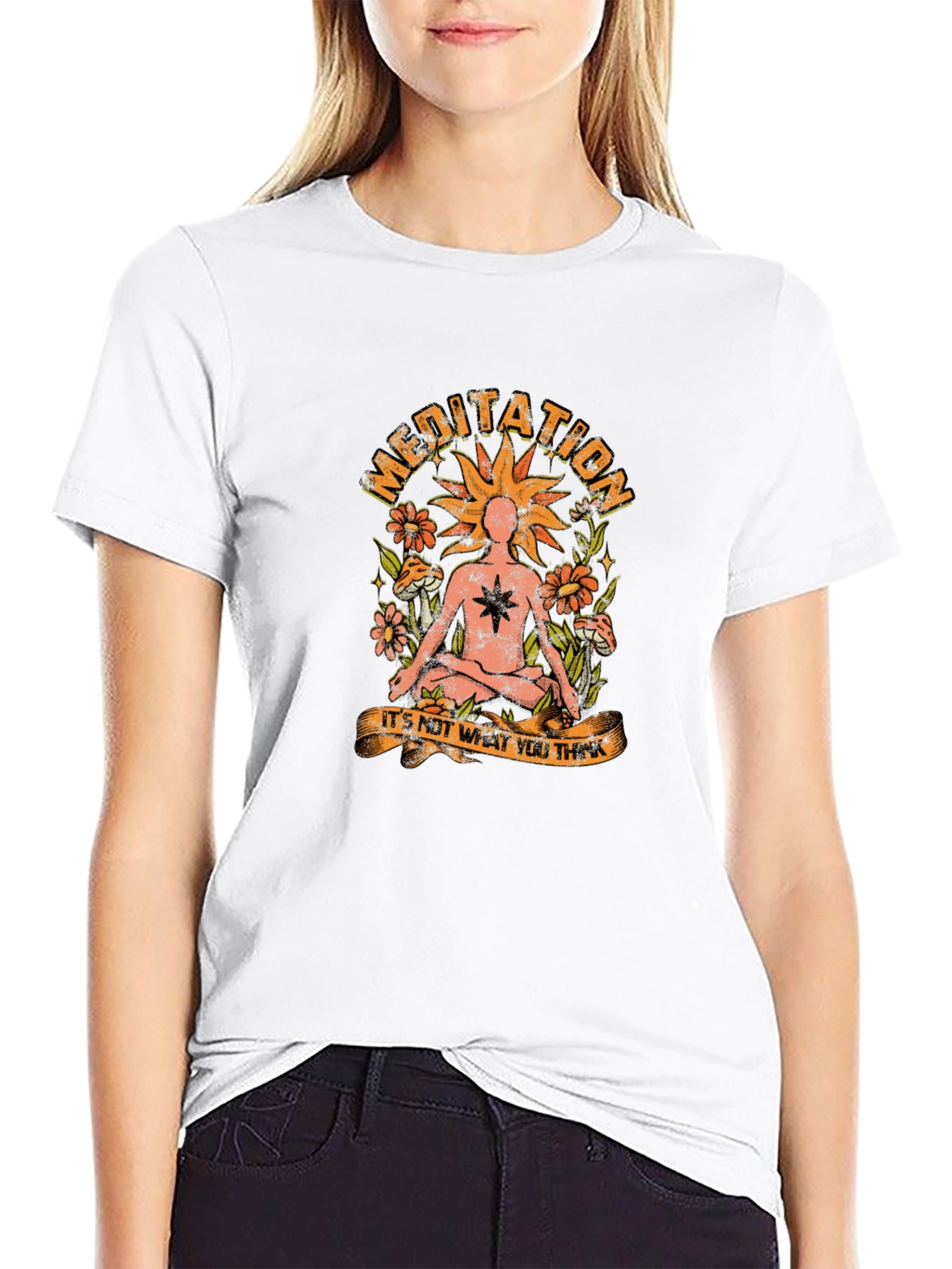 Meditation Graphic T-Shirt - Relax and Reflect