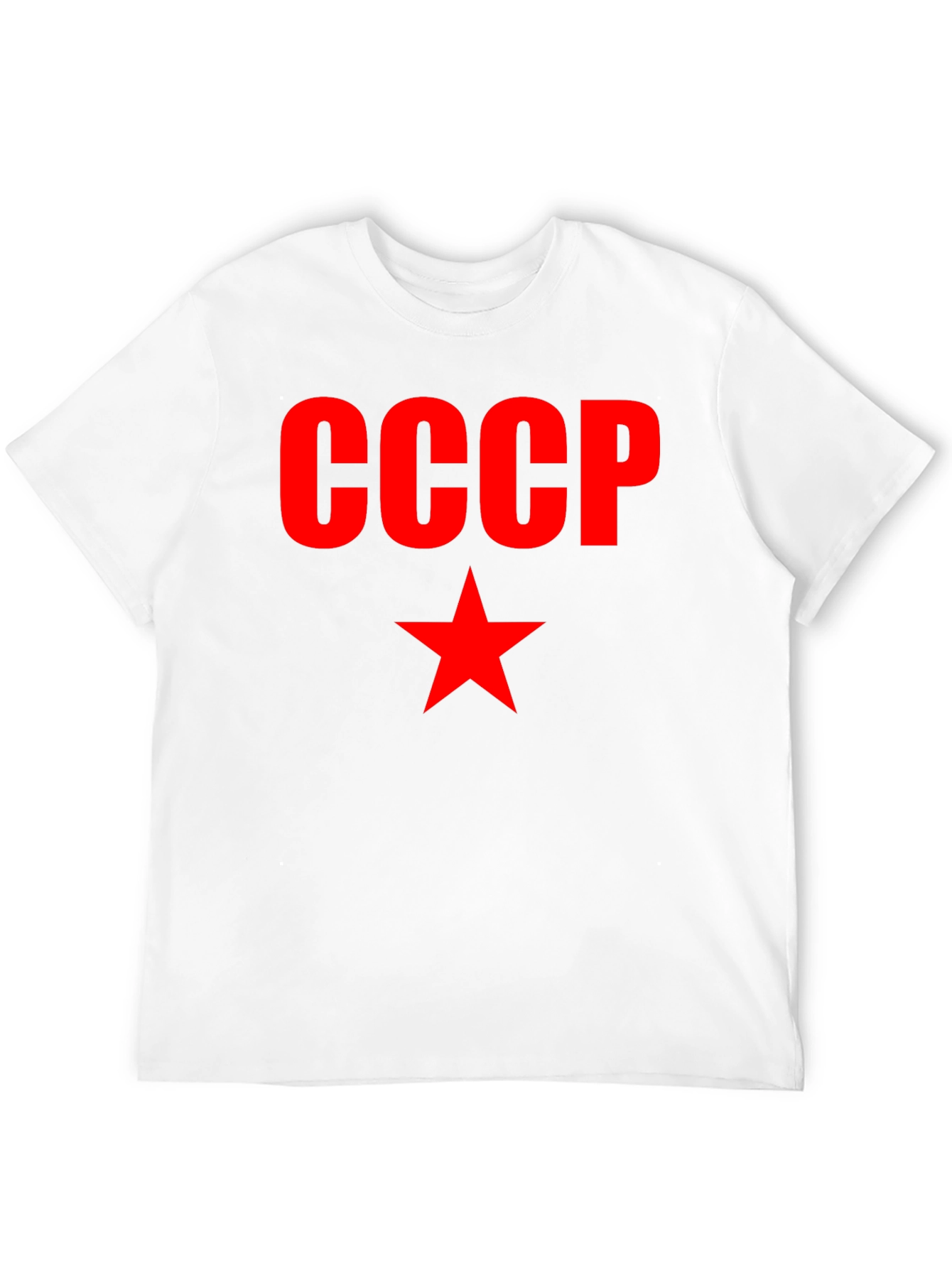 USSR CCCP Red Star Black T-Shirt