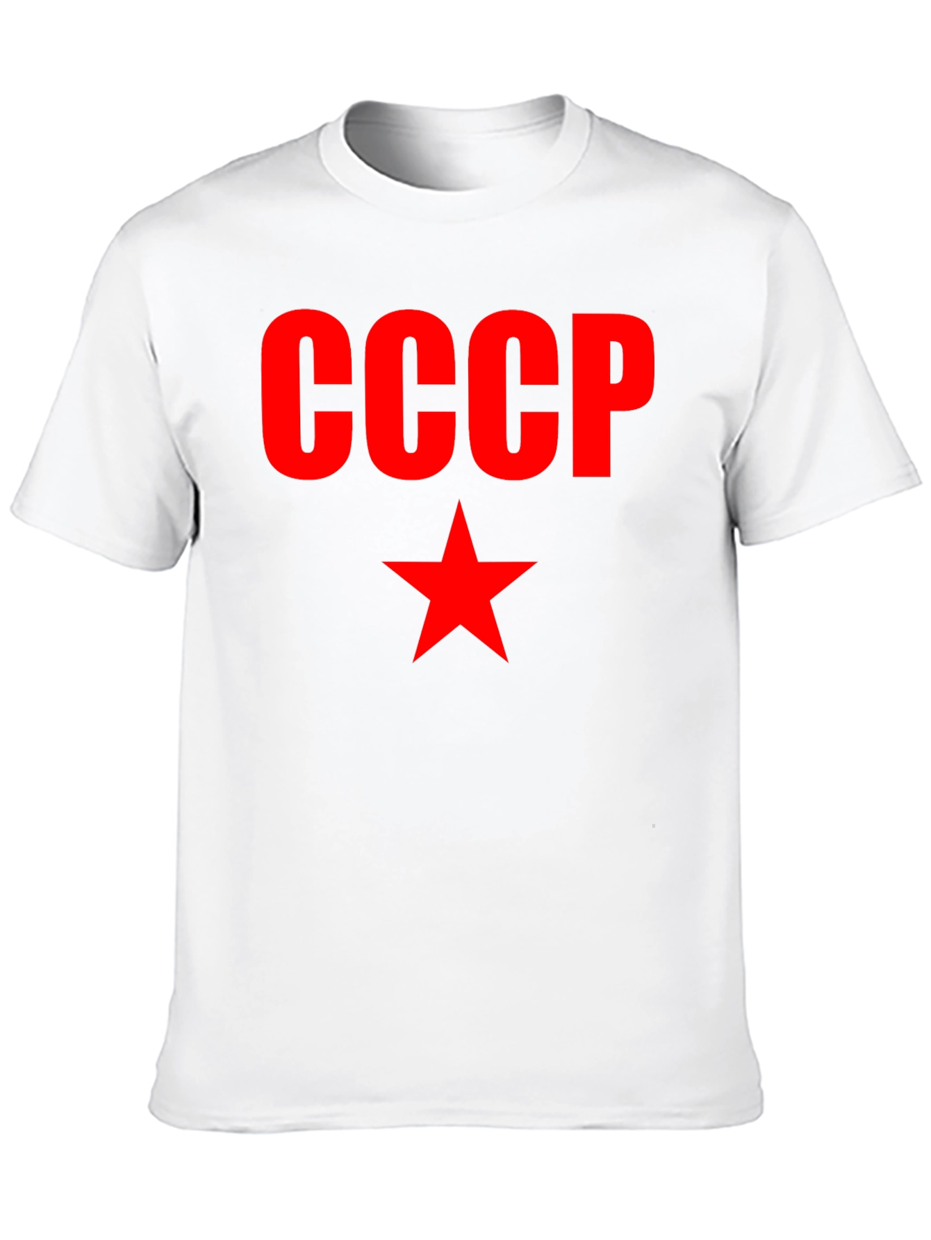 USSR CCCP Red Star Black T-Shirt