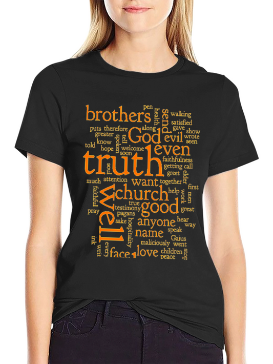 Truth & Faith Word Art Graphic T-Shirt
