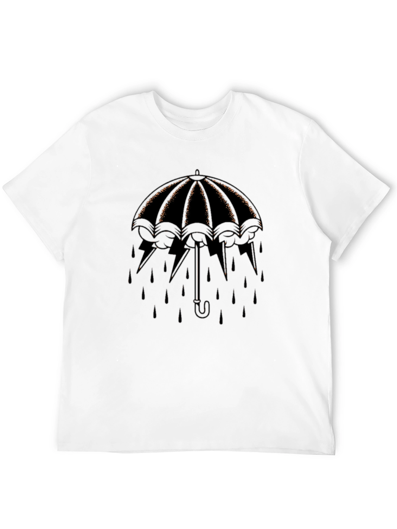 Umbrella Lightning T-Shirt - Stylish Weather Protection