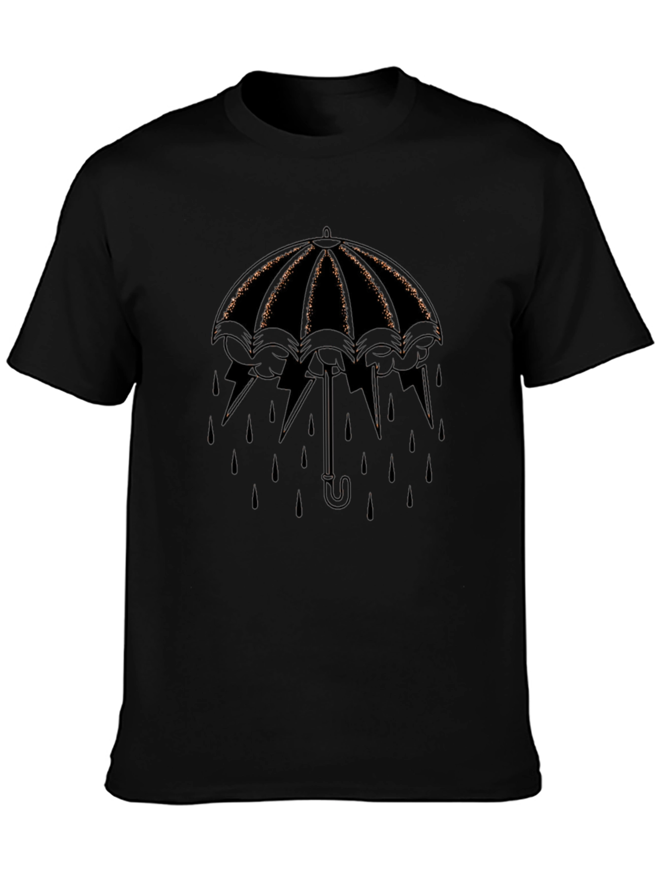 Umbrella Lightning T-Shirt - Stylish Weather Protection