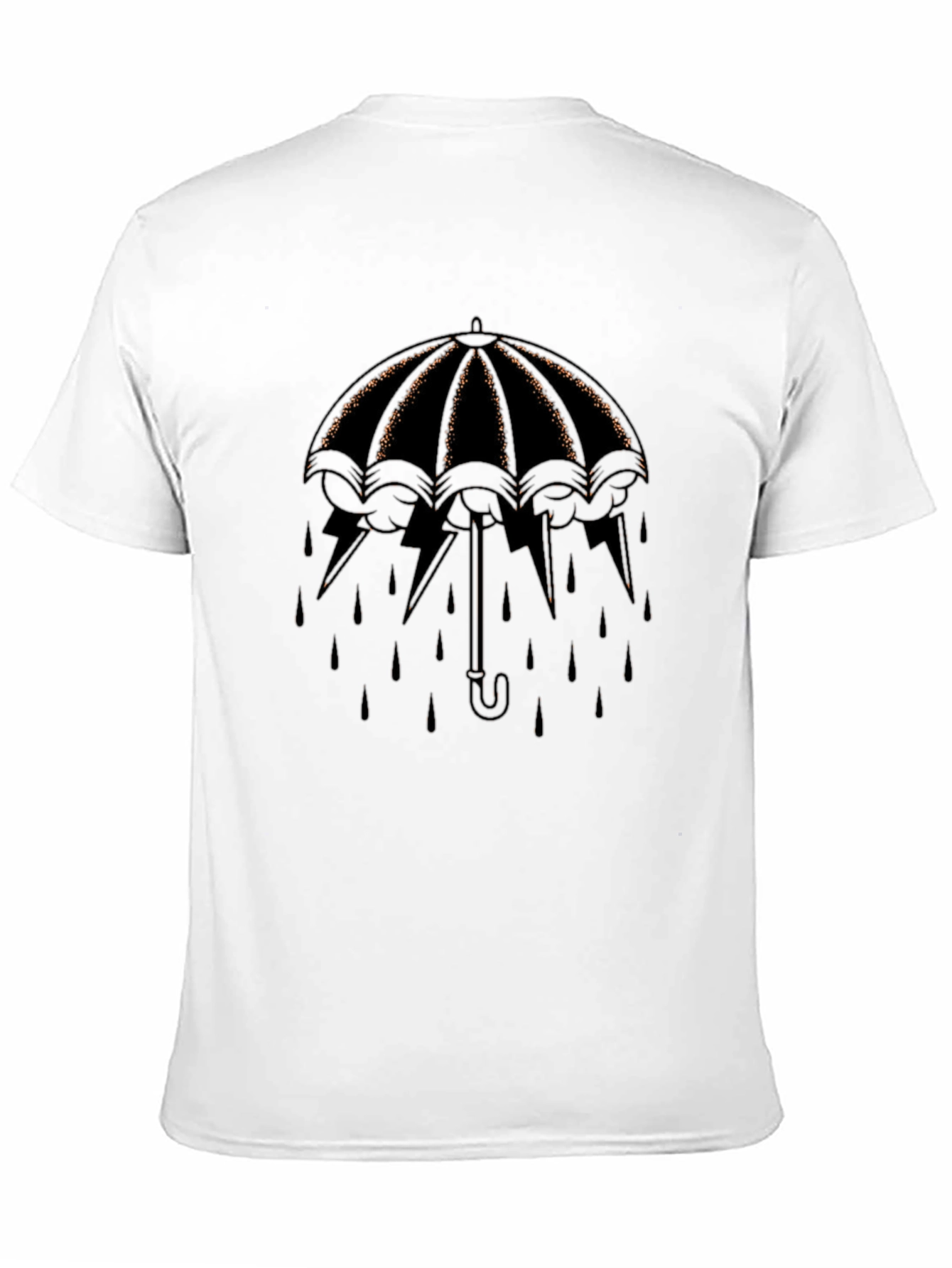 Umbrella Lightning T-Shirt - Stylish Weather Protection