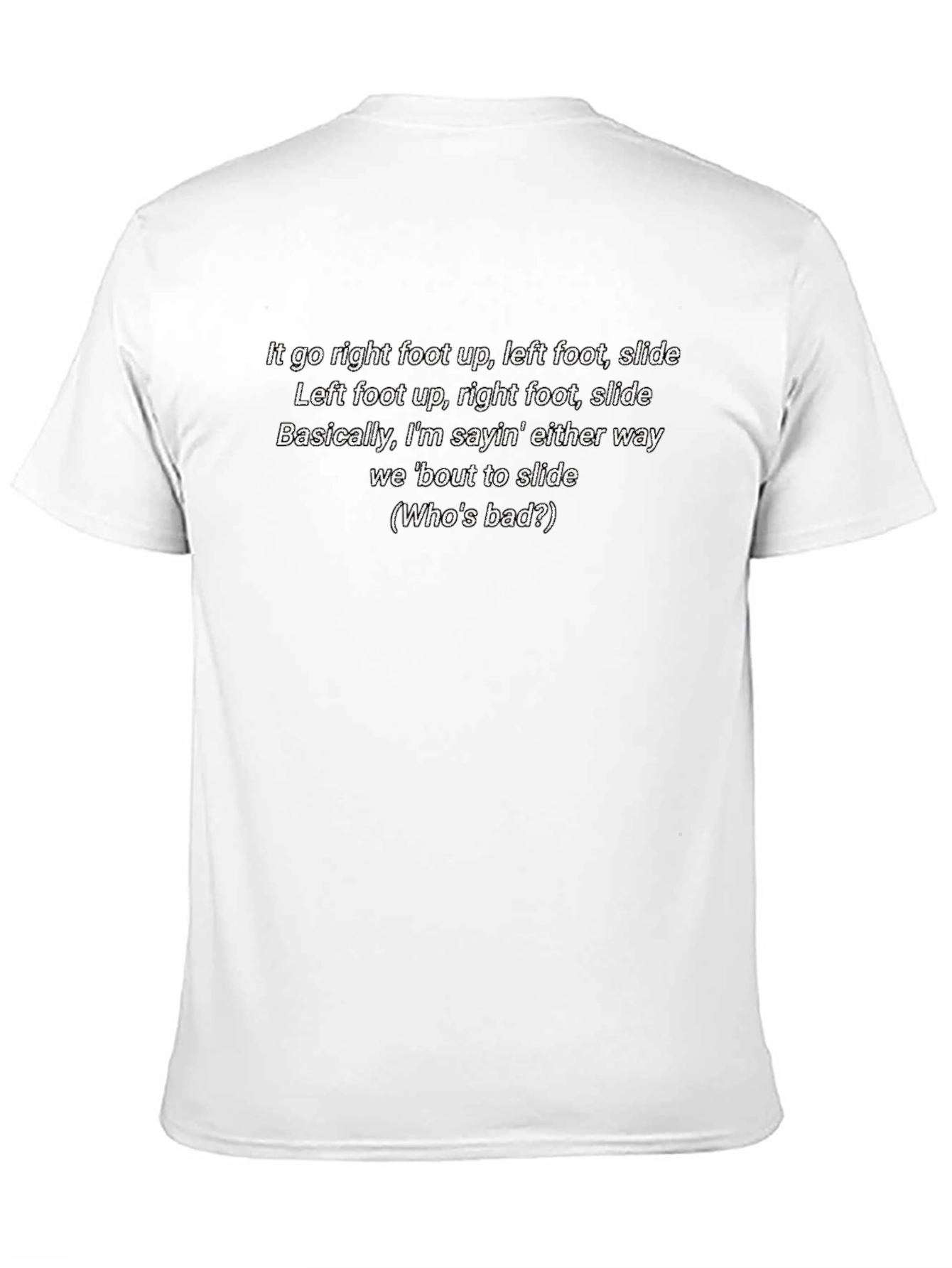 Slide Dance Lyric T-Shirt - Right Foot Up