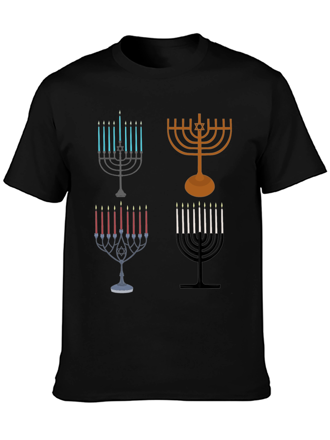 Hanukkah Menorah Graphic Tee