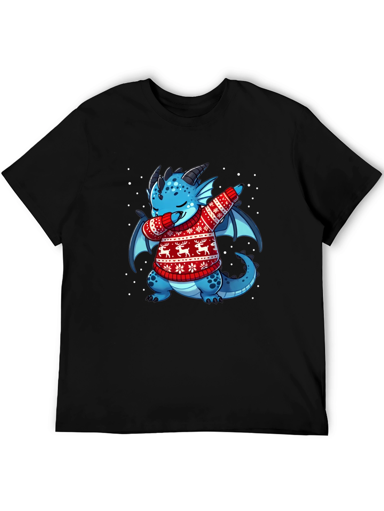 Dabbing Dragon Christmas T-Shirt