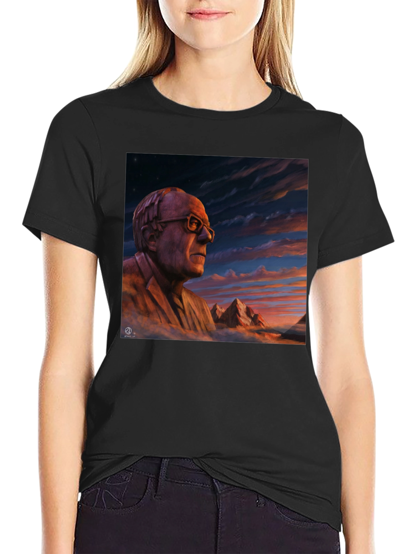 Artistic Portrait Graphic T-Shirt