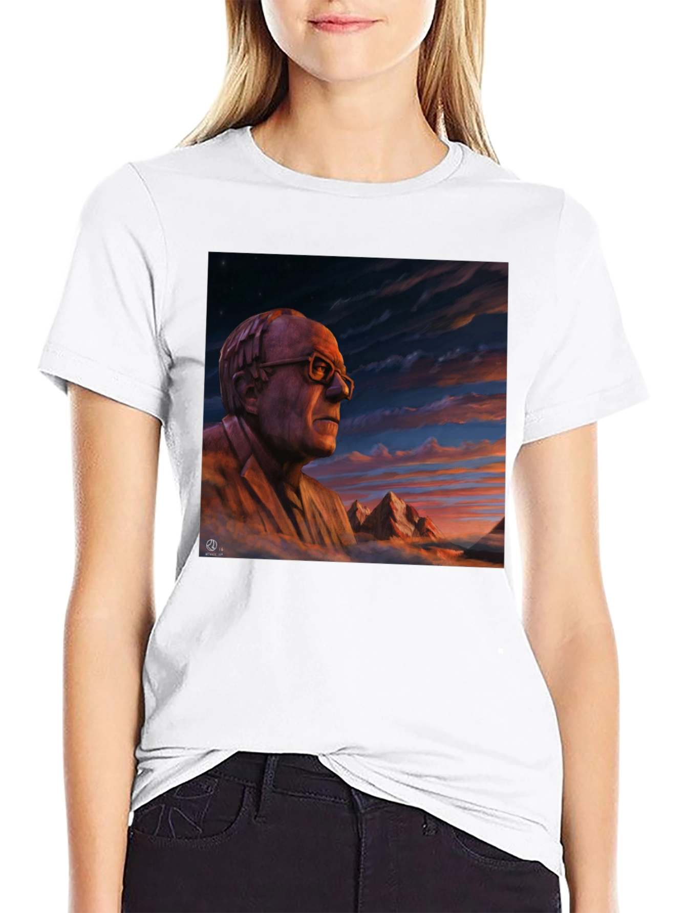 Artistic Portrait Graphic T-Shirt
