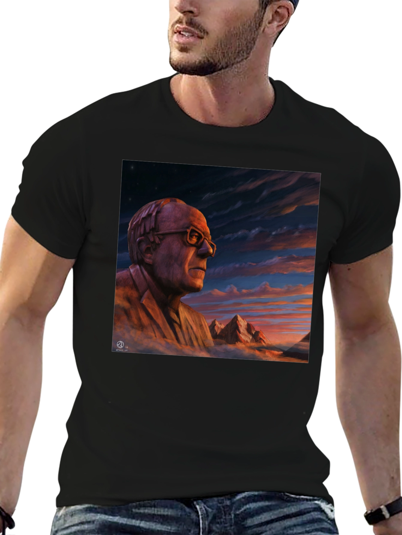 Artistic Portrait Graphic T-Shirt