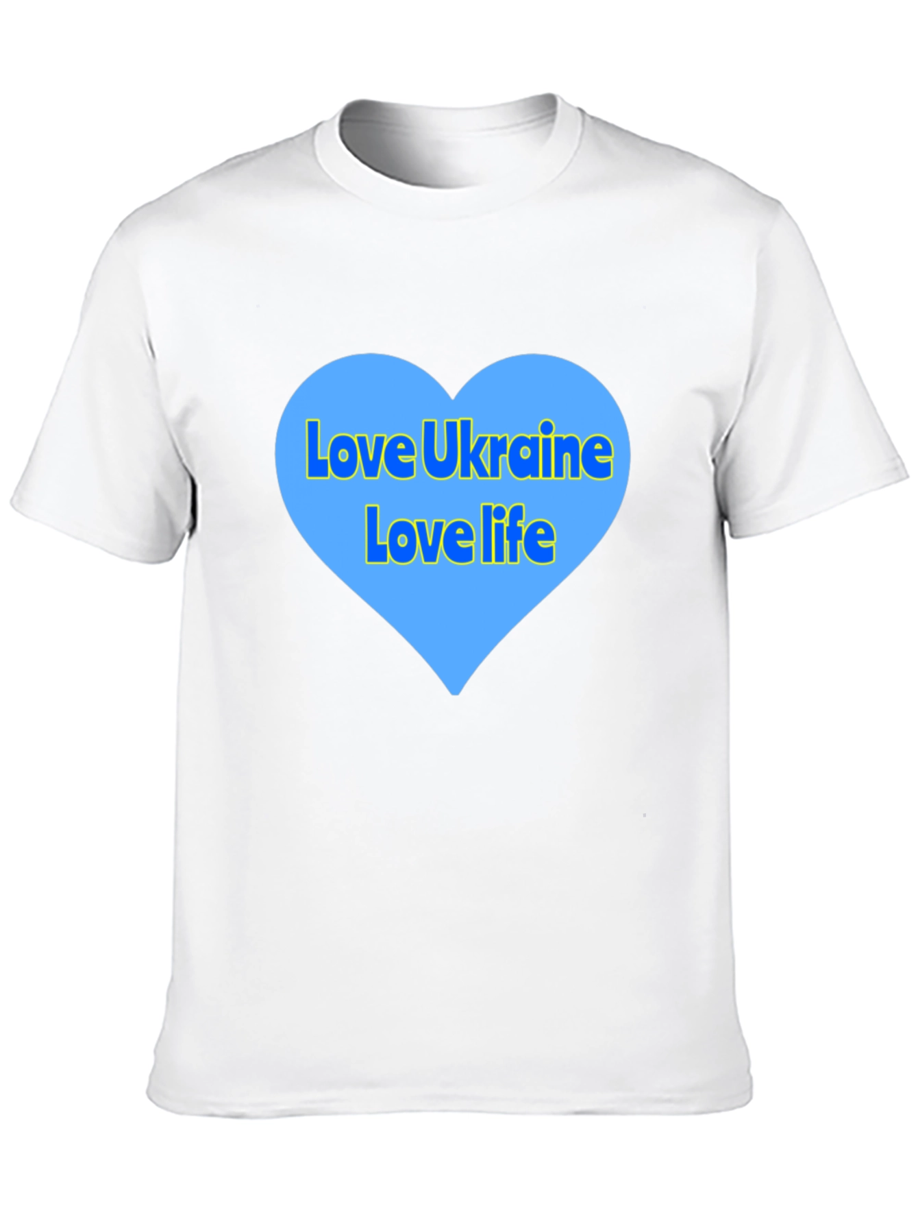 Love Ukraine T-Shirt - Heart Design