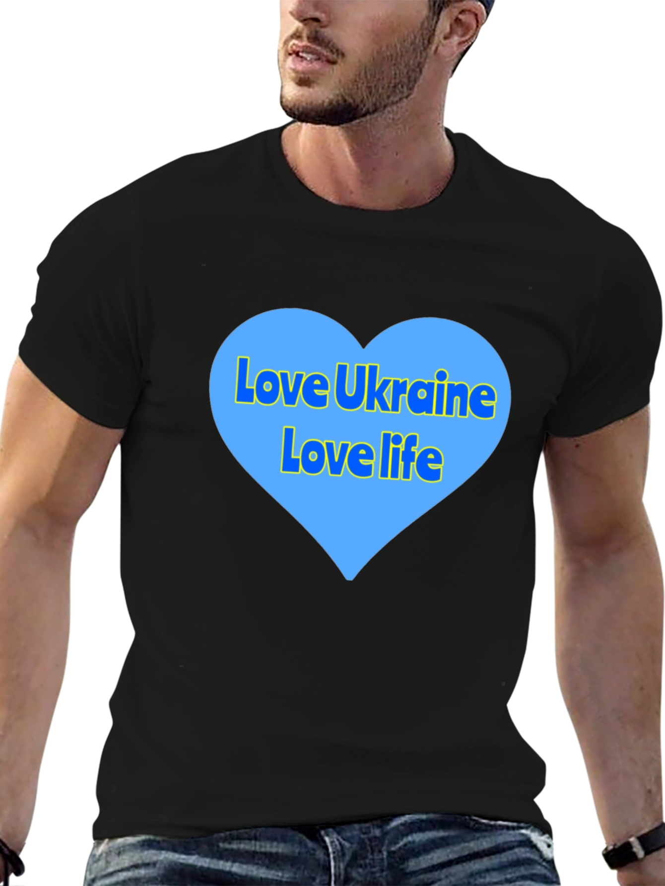 Love Ukraine T-Shirt - Heart Design