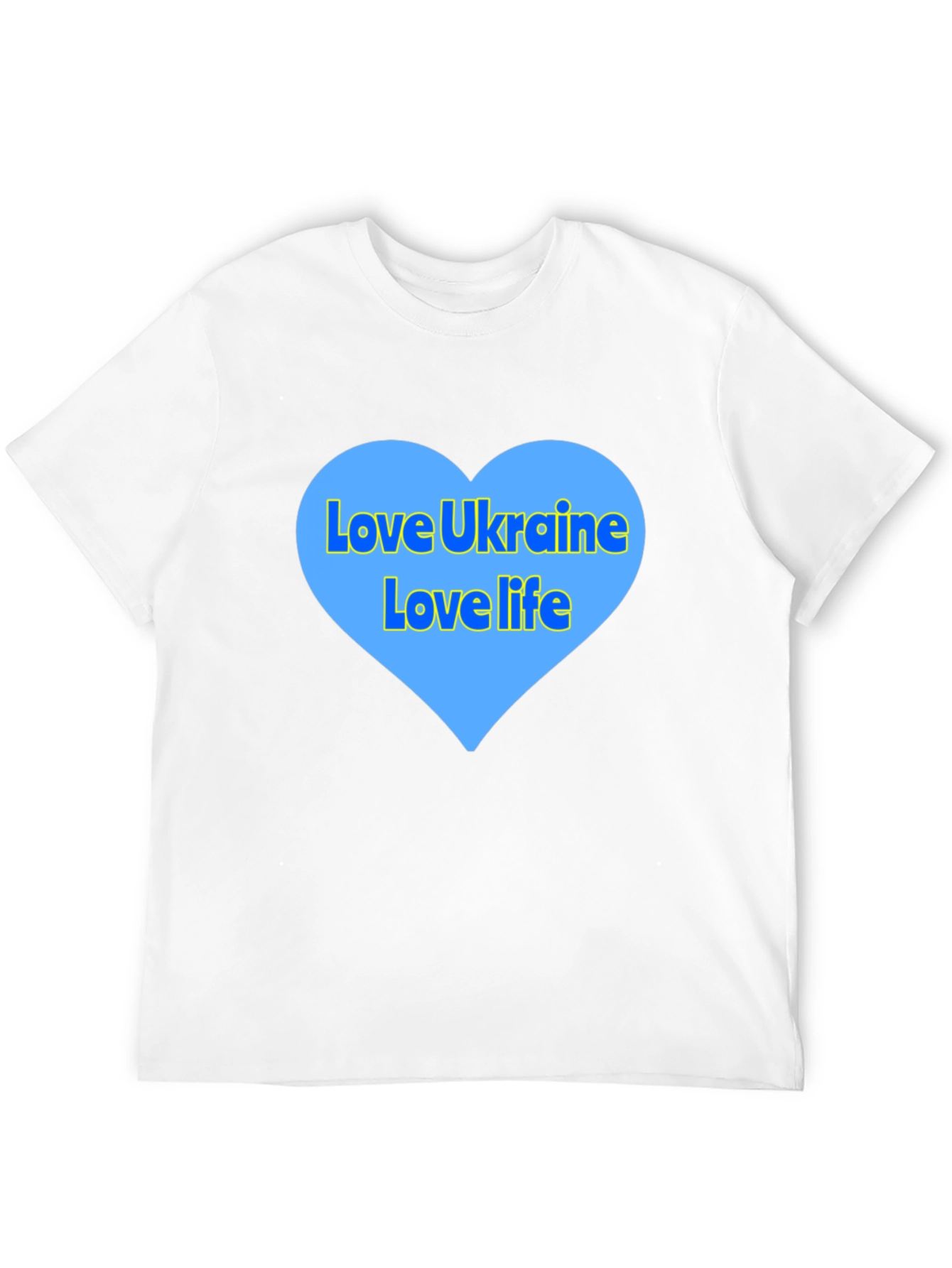 Love Ukraine T-Shirt - Heart Design
