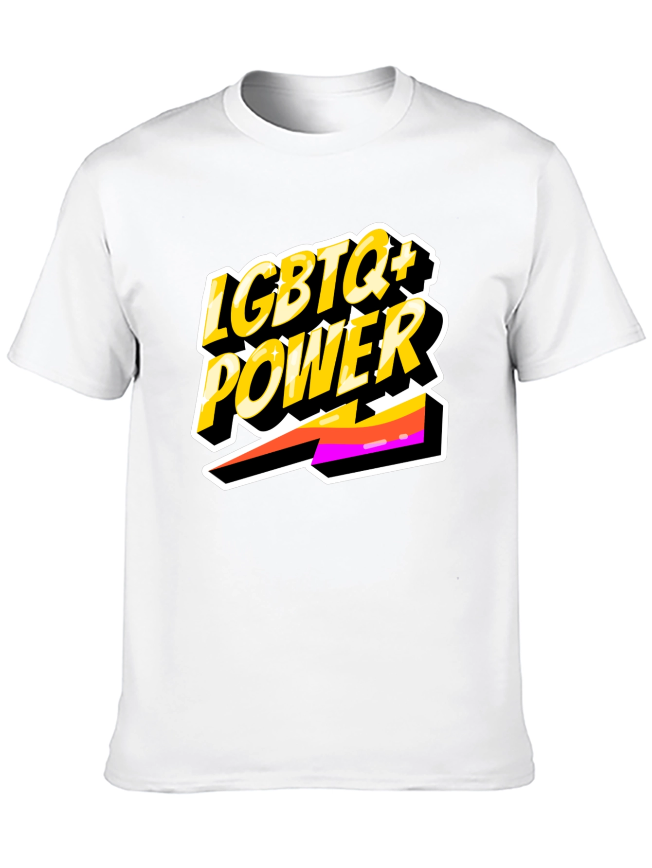 LGBTQ+ Power Tee - Black Pride Shirt
