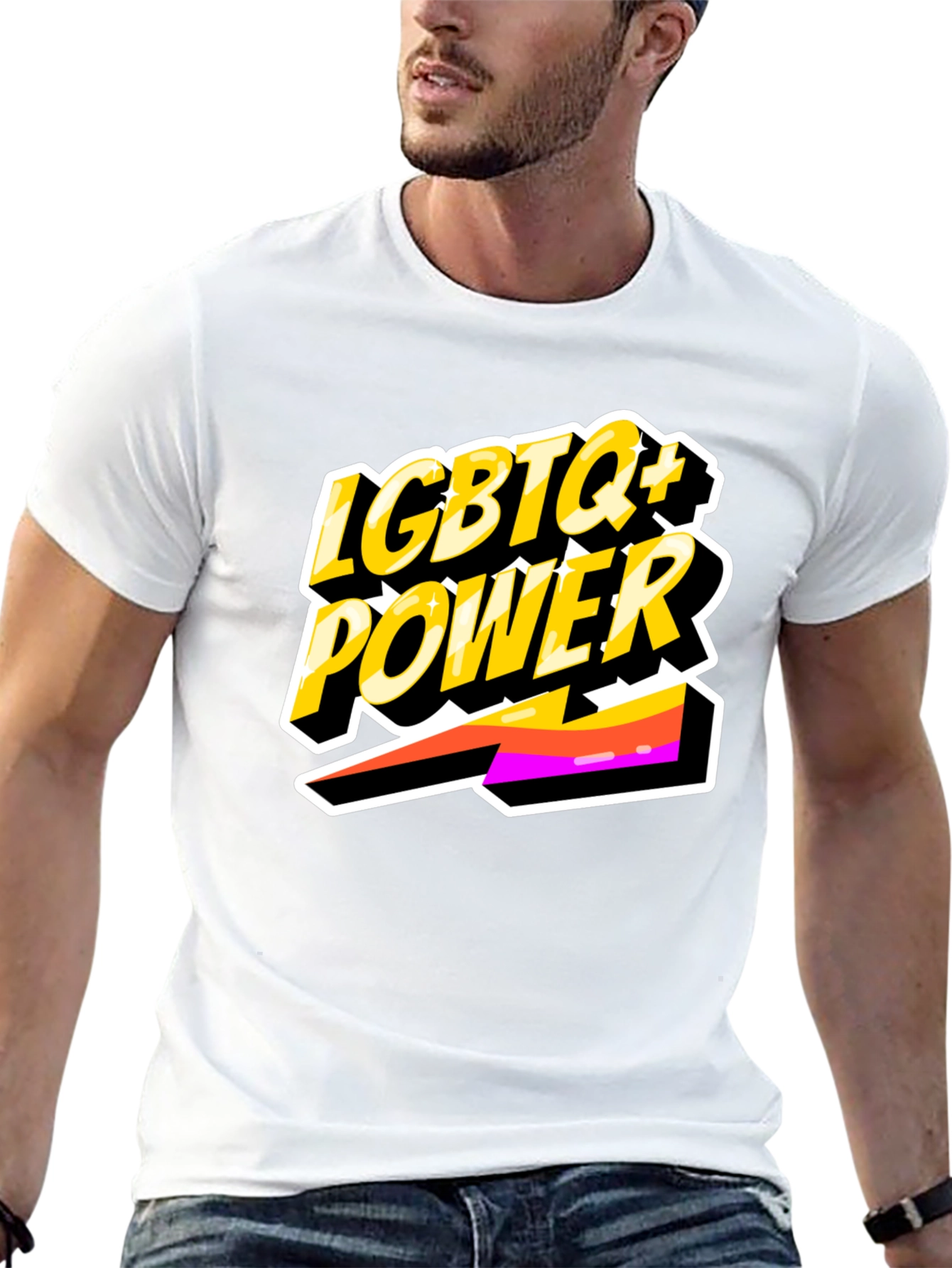 LGBTQ+ Power Tee - Black Pride Shirt